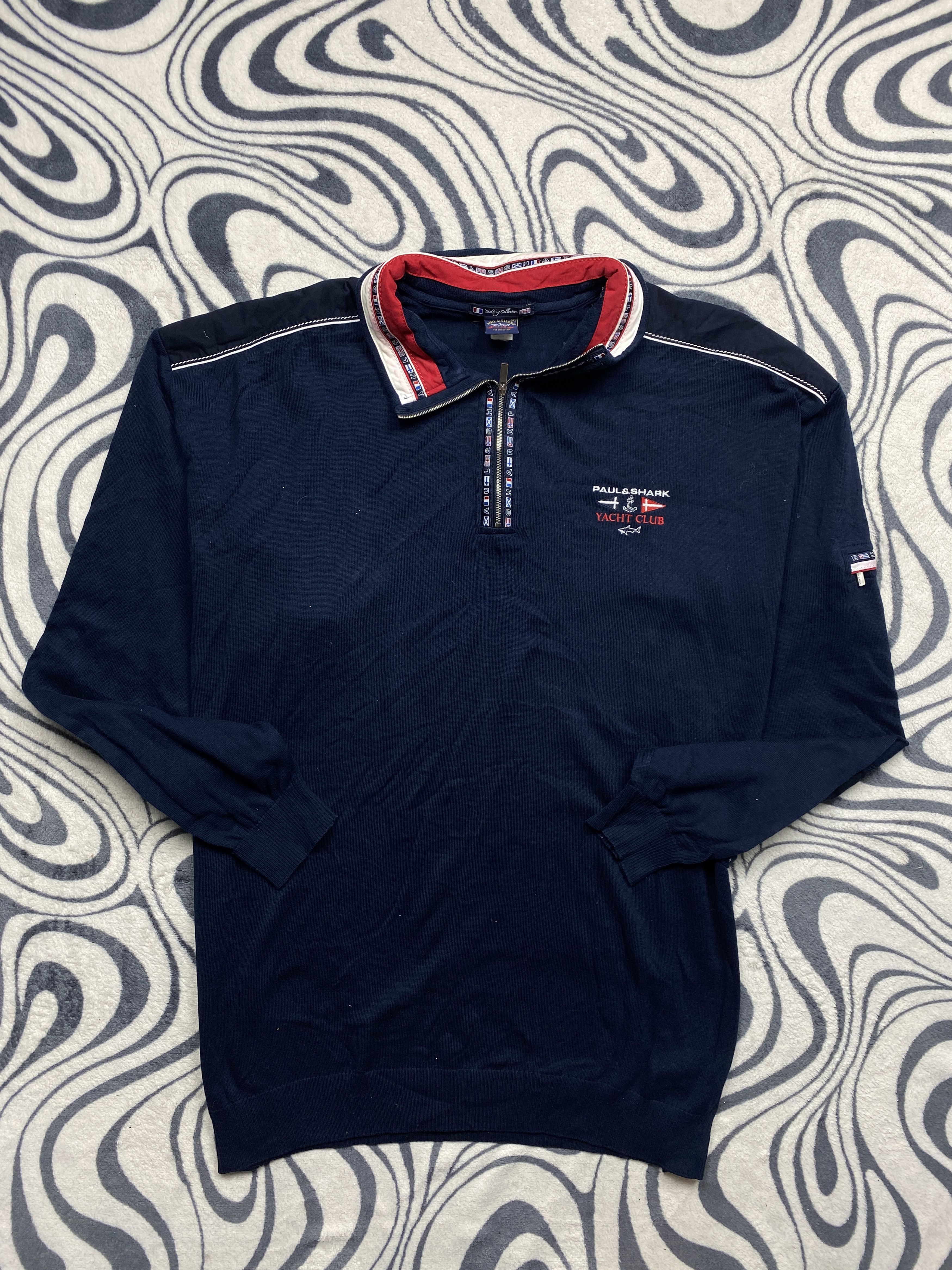 Paul & Shark × Vintage Paul & Shark Vintage 1\4 Zip Sweater Size US XXL / EU 58 / 5 - 1 Thumbnail