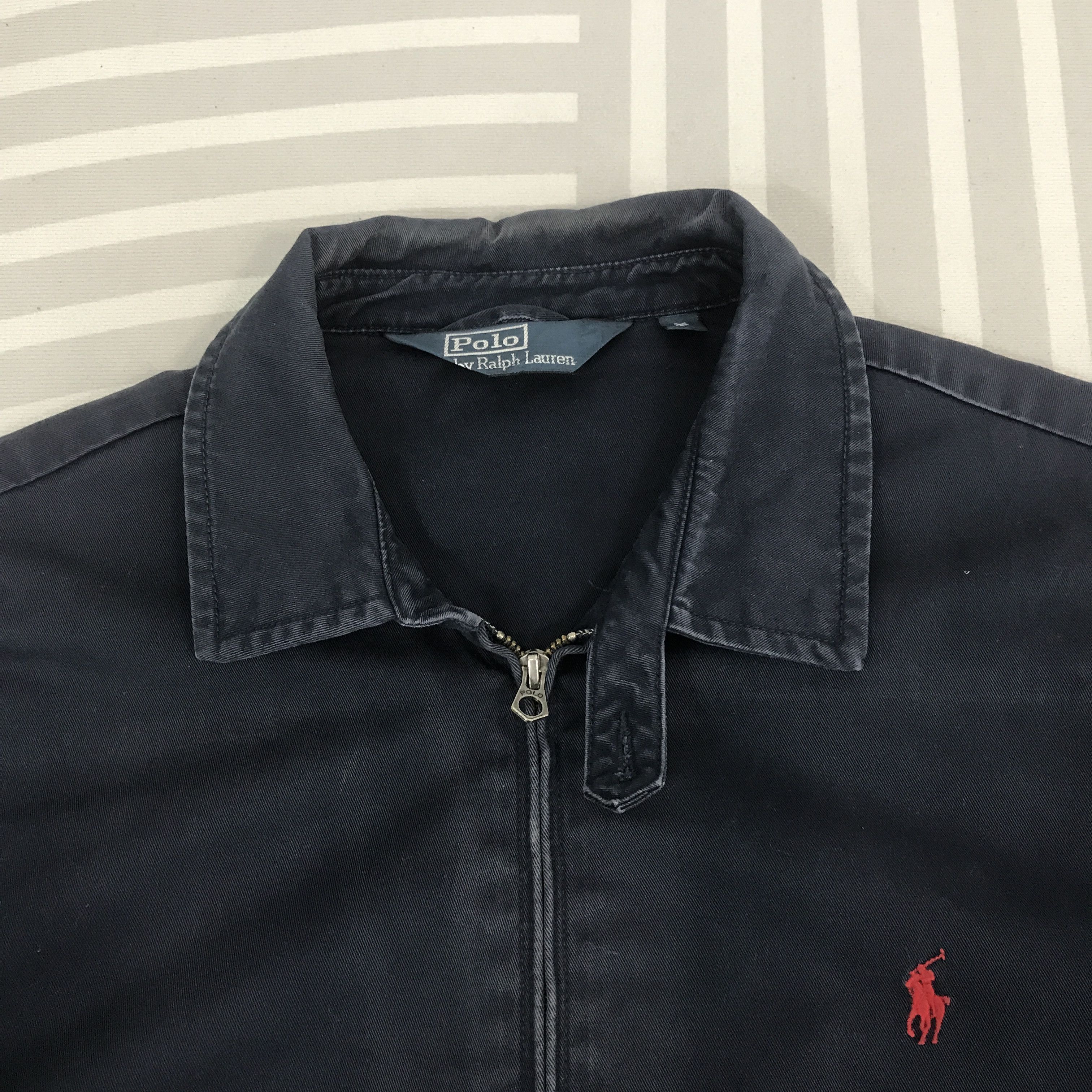 Polo Ralph Lauren × Vintage Vintage Polo Ralph Lauren Navy faded Jacket Size US XL / EU 56 / 4 - 8 Thumbnail