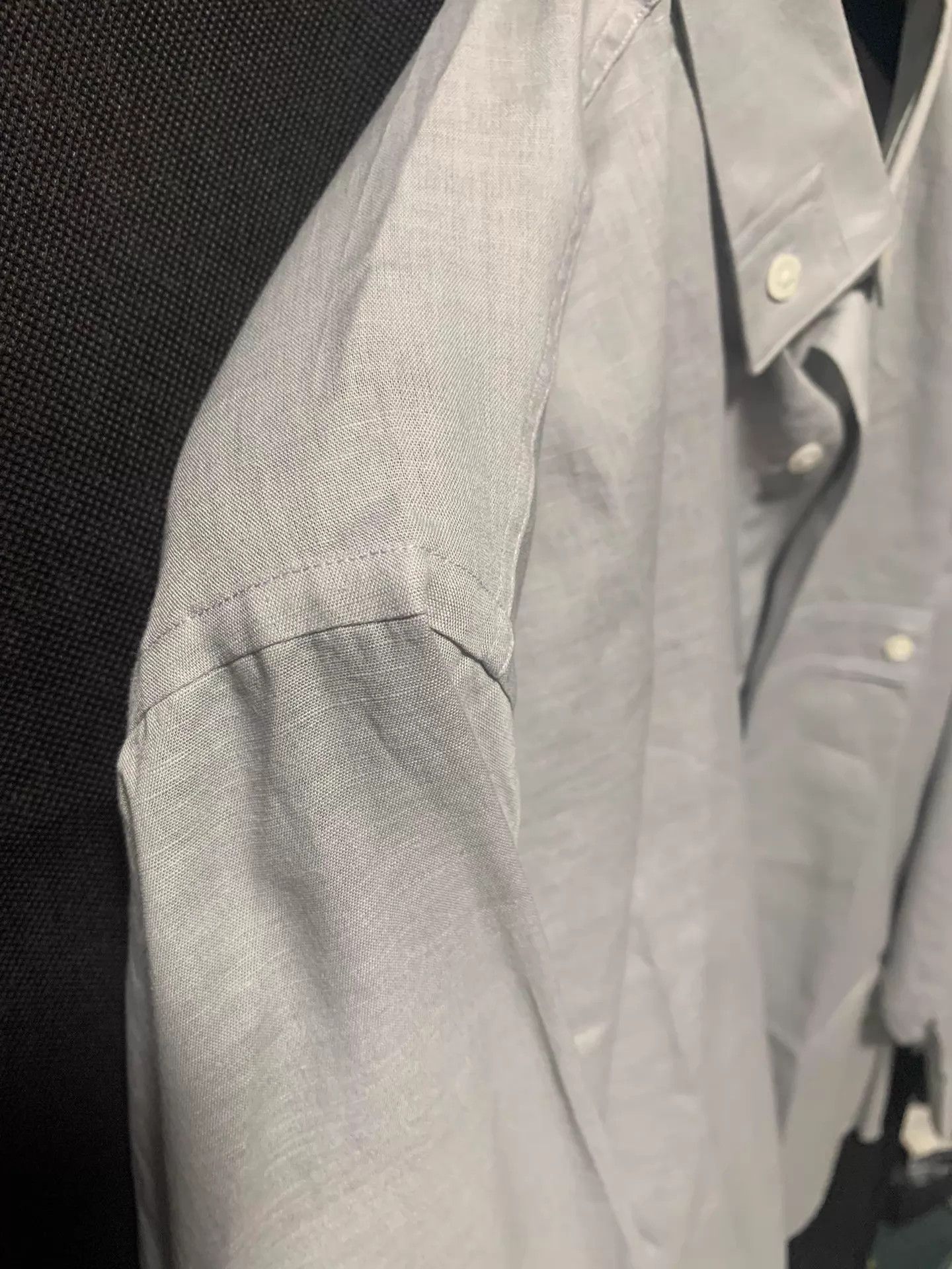 Armani Armani Cotton Linen Blend Straight Shirt 39 Size US M / EU 48-50 / 2 - 4 Thumbnail
