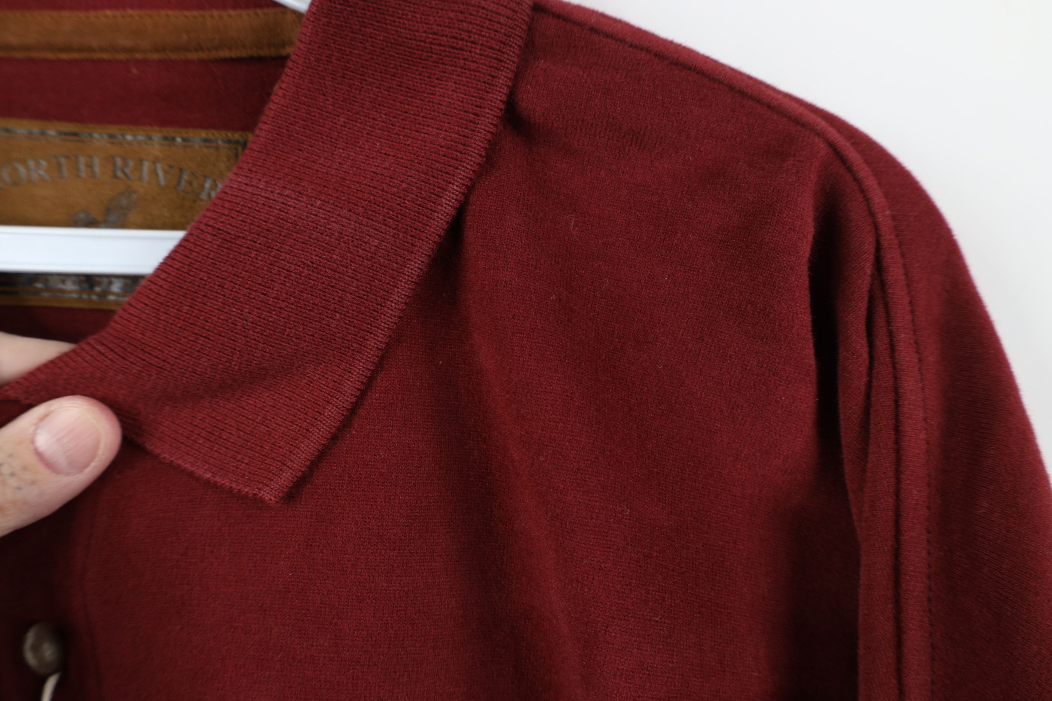 Vintage Deadstock Vintage 90s Streetwear Long Sleeve Rugby Polo Red Size US L / EU 52-54 / 3 - 7 Thumbnail