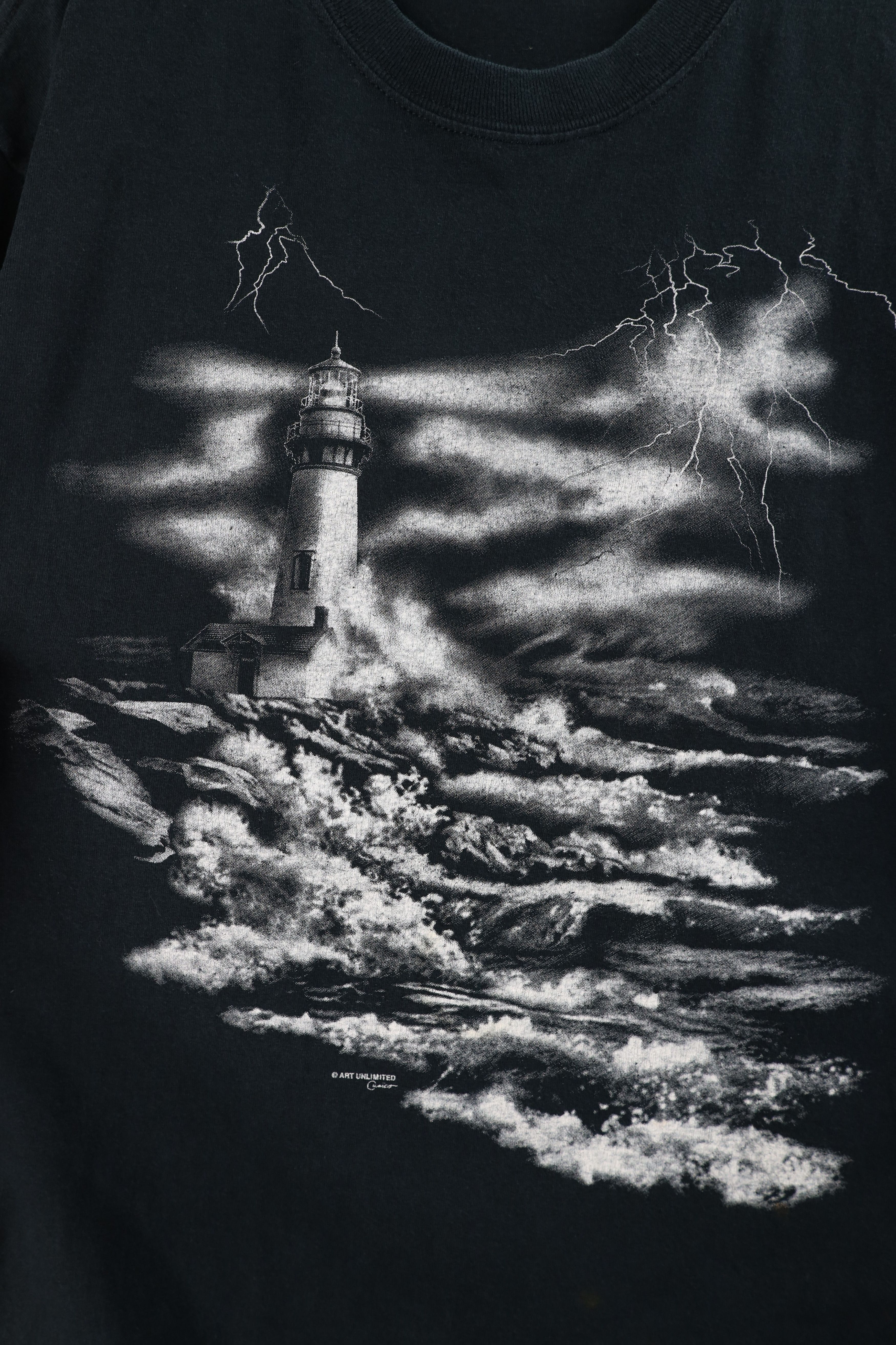 Vintage Vintage 90s Streetwear Lighthouse Ocean Beach T-Shirt Size US XL / EU 56 / 4 - 5 Thumbnail