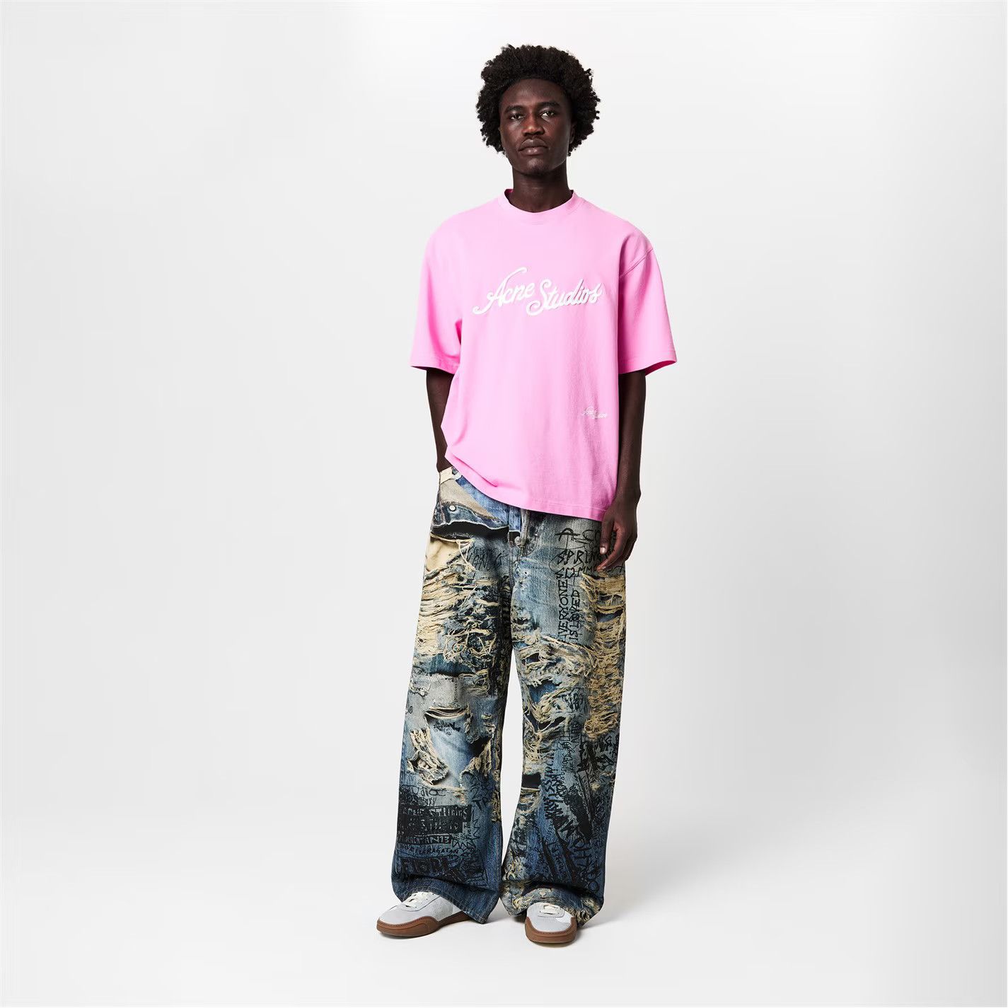Acne Studios o1g2r1mq0825 Scribble Jeans in Multicolor Size US 32 / EU 48 - 6 Thumbnail