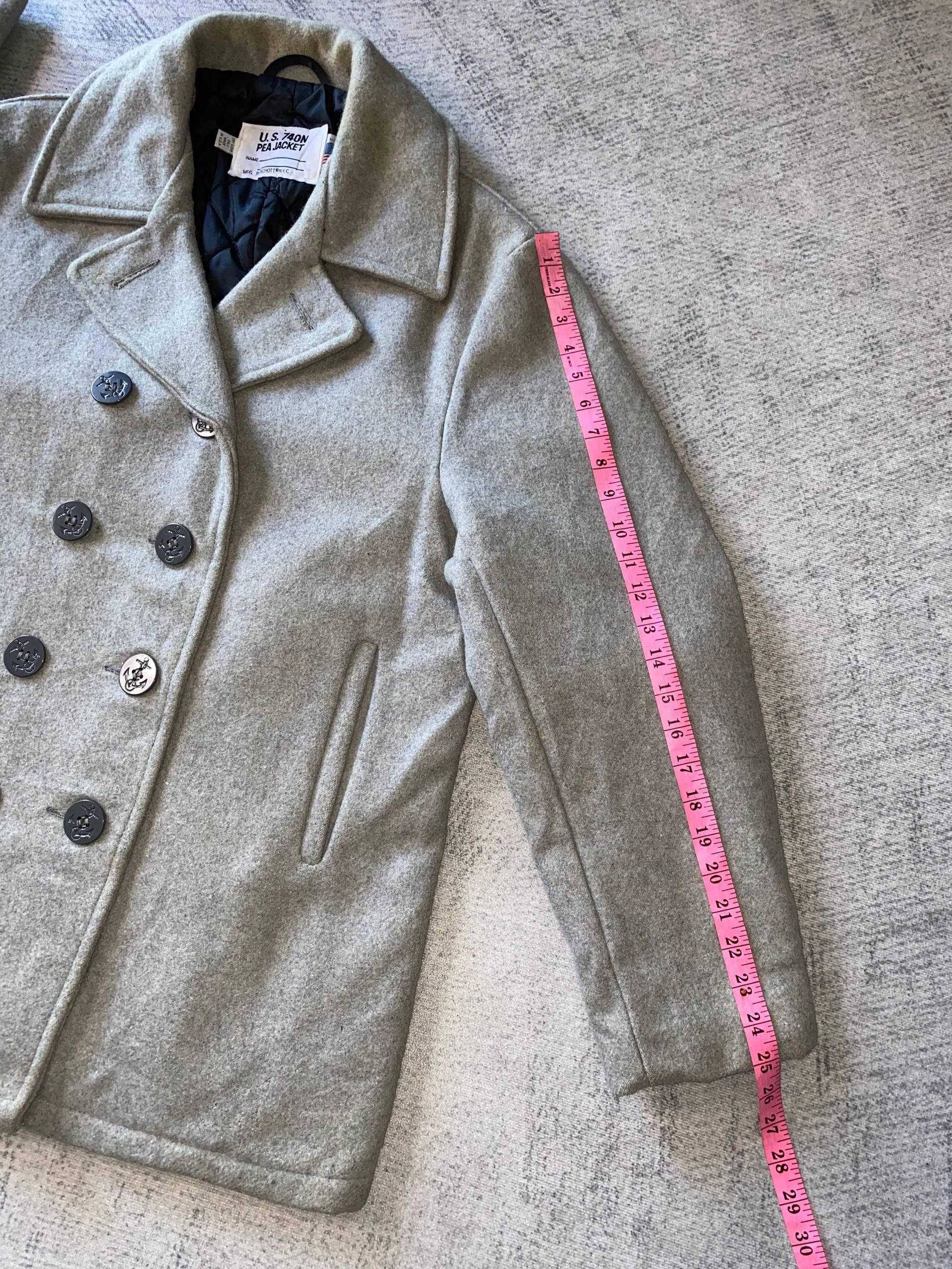 Schott U.S 740N Pea Jacket by Schott Size US M / EU 48-50 / 2 - 14 Thumbnail