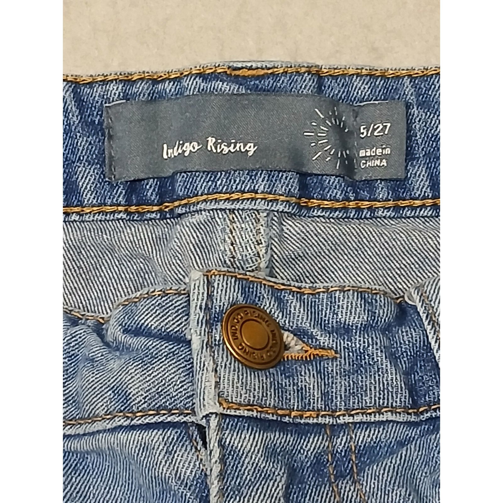 Other Indigo Rising (5/27) Women's Cut Off Blue Denim Shorts Size 26" / US 2 / IT 38 - 7 Thumbnail