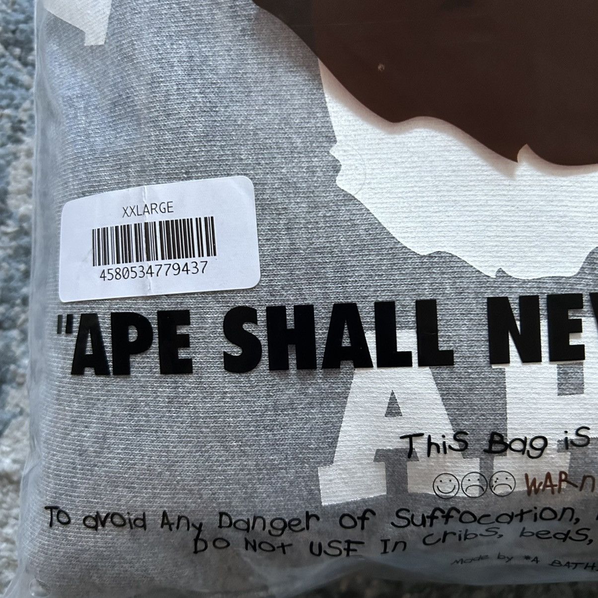 Bape × JJJJound 2XL “A TASTEFUL APE” RELAXED FiT COLLEGE LOGO HOODiE NiGO Size US XXL / EU 58 / 5 - 23 Thumbnail