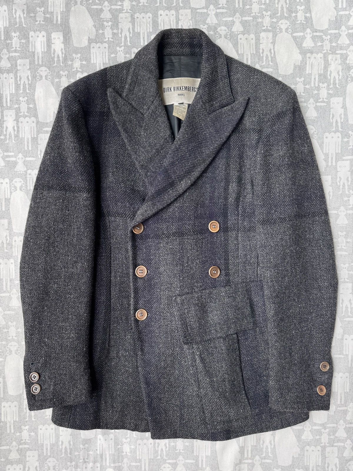 Dirk Bikkembergs Dirk Bikkembergs AW95 Cargo Double Breasted Wool Blazer Size US M / EU 48-50 / 2 - 1 Thumbnail
