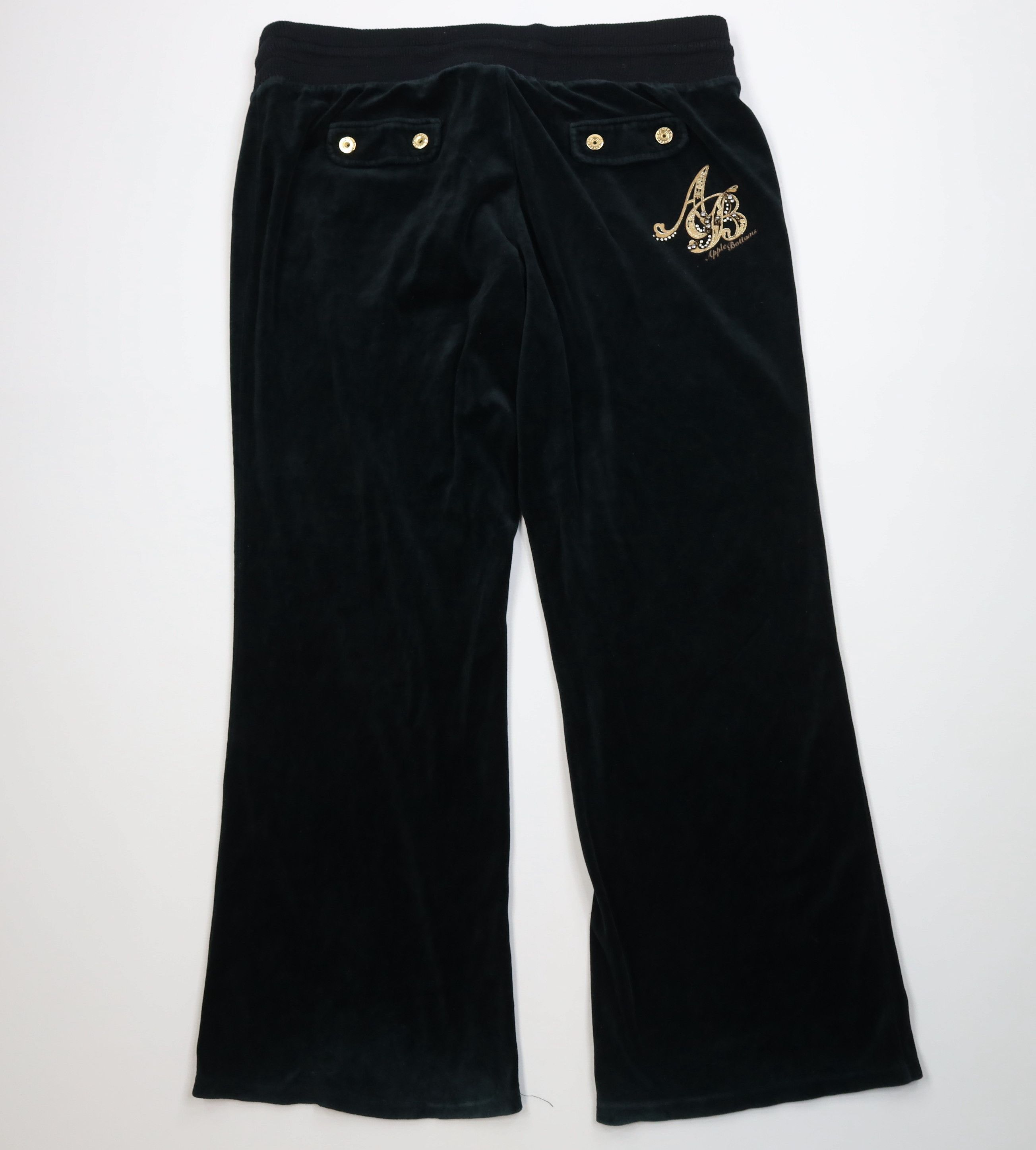 Vintage Vintage 90s Y2K Apple Bottoms Wide Leg Sweatpants Pants Size 38" / US 16 / IT 52 - 9 Thumbnail