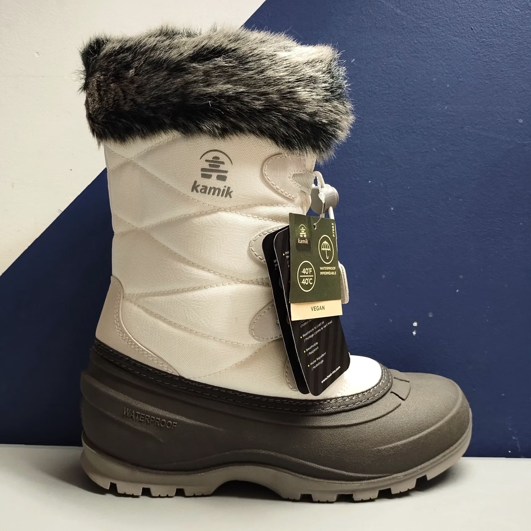 Vintage Kamik Momentum 3 Womens Size 7 Gray White Waterproof 97559 - VINTAGE? No (keep title as original words) Size US 7 / IT 37 - 5 Thumbnail