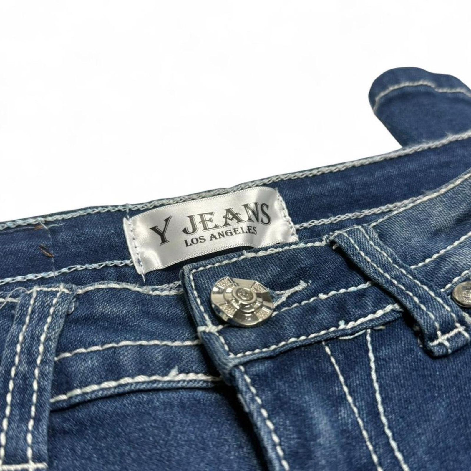 Other Y Jeans Los Angeles blue bootcut Y2K 2000s jeans size 7/8 Size 30" / US 8 / IT 44 - 5 Thumbnail