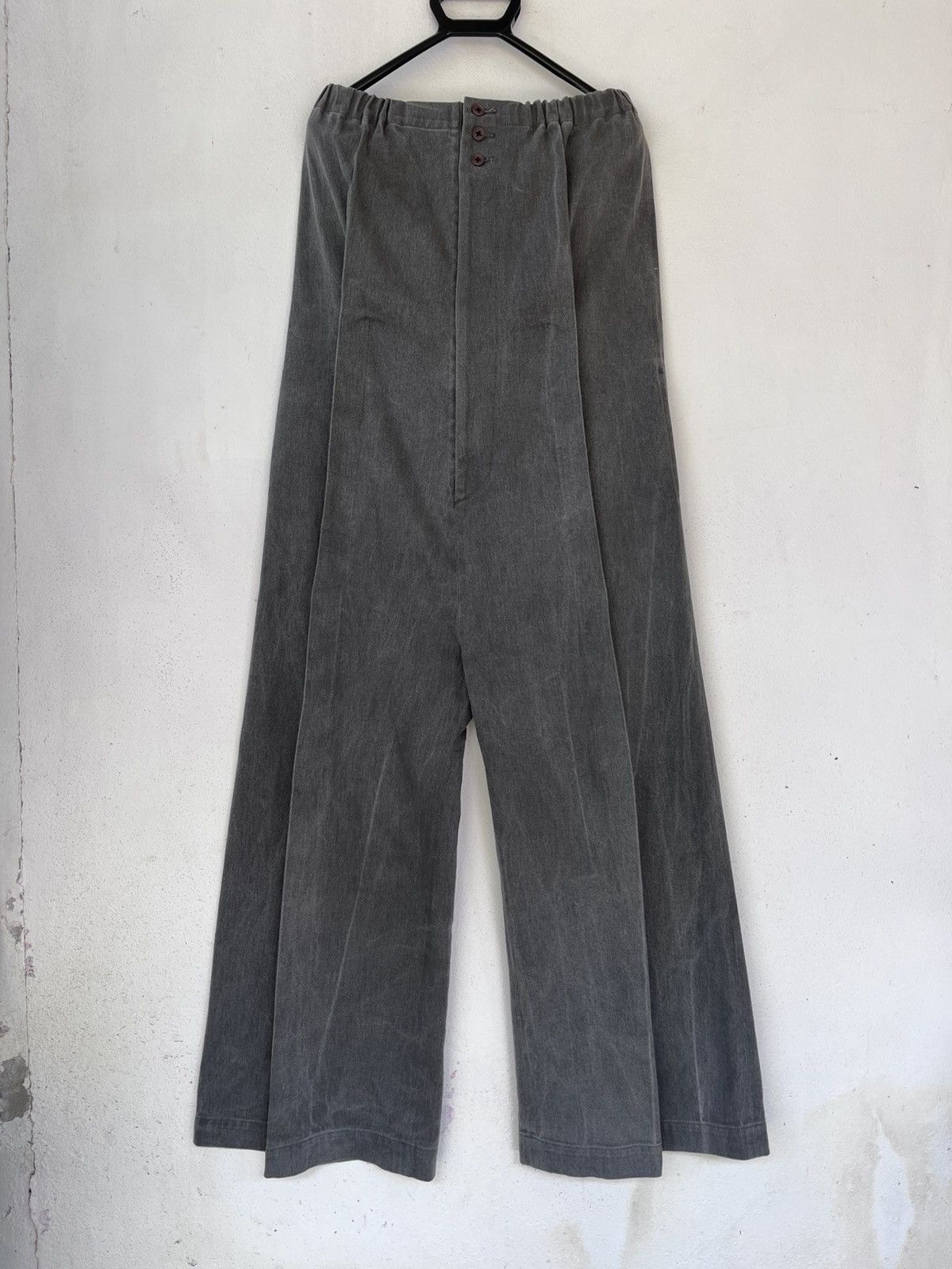 Limi Feu LIMI feu Yohji Yamamoto Avant-Garde Pleated Wide Pants Size 32" / US 10 / IT 46 - 2 Thumbnail
