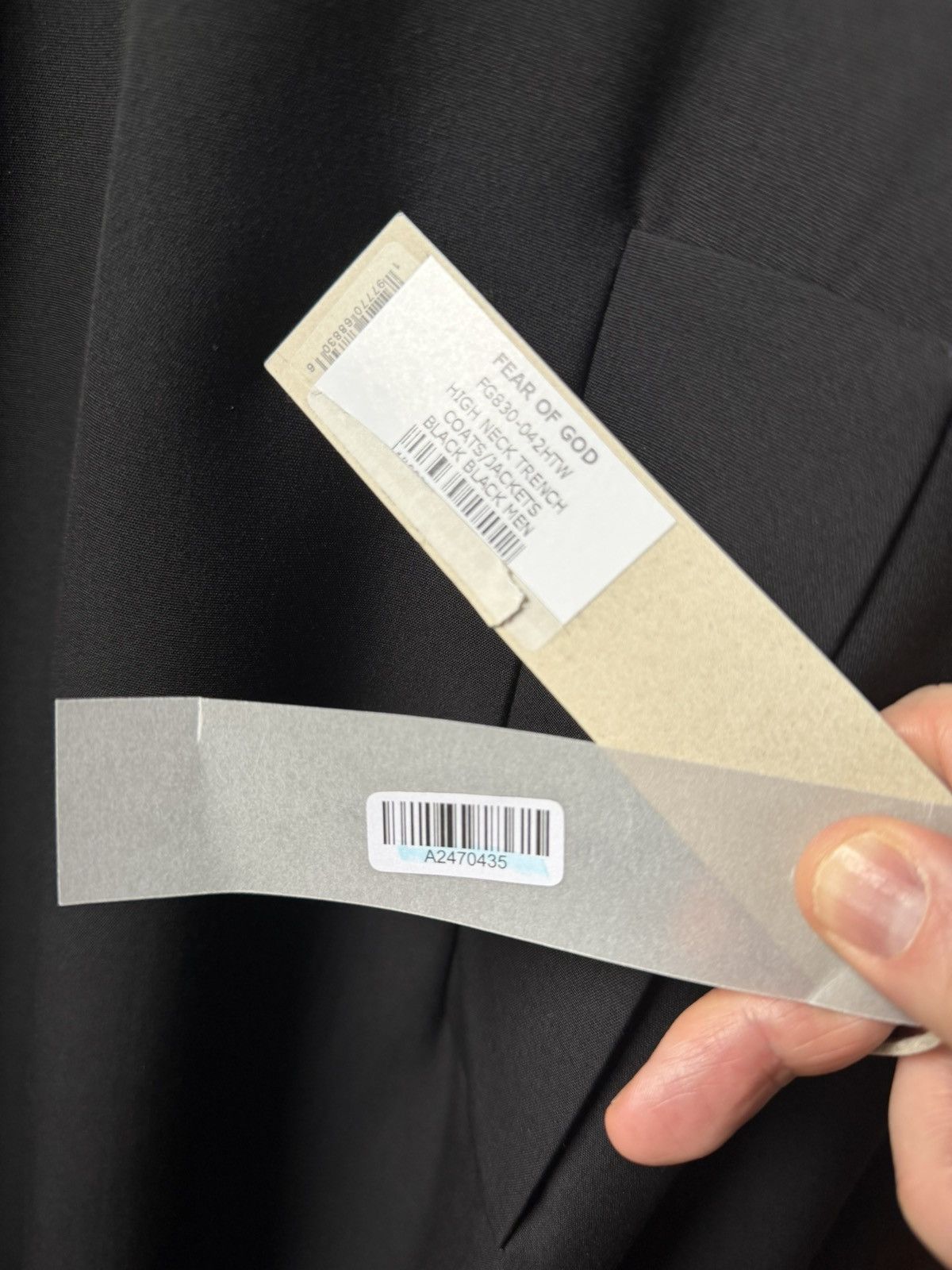 Fear of God $4.3K wool trench coat, IT50/US40, made in Italy Size US M / EU 48-50 / 2 - 24 Thumbnail