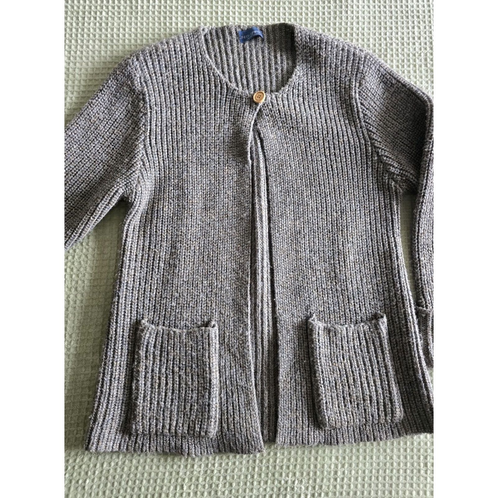 Levi's VINTAGE Levi's Cardigan Sweater Womens Large Pockets Wool Neo Spirit 1980s Green Size L / US 10 / IT 46 - 3 Thumbnail