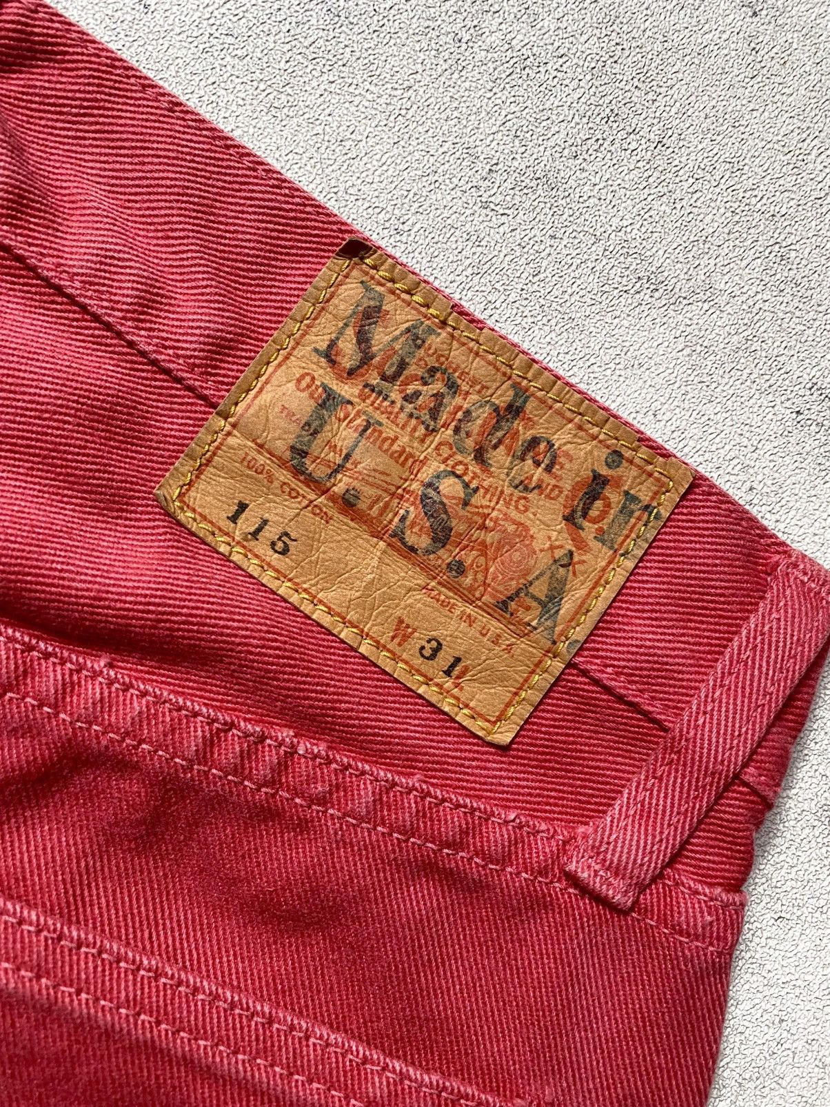 Sugar Cane 🔥RARE🔥 VTG SUGAR CANE RED DENIM Size US 31 - 6 Thumbnail