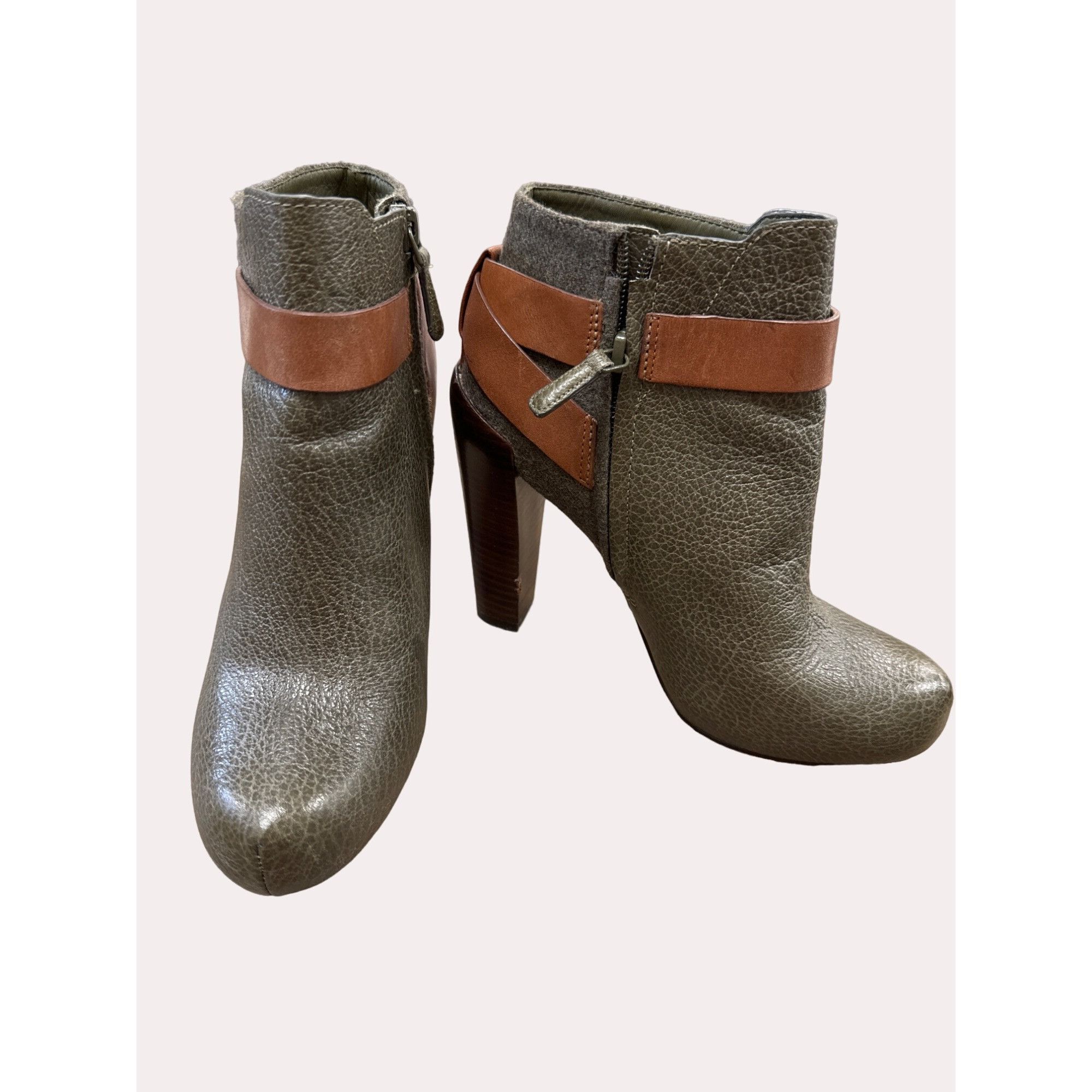 Cole Haan Cole Haan women’s green brown leather ankle boots size6B SKU Size US 6 / IT 36 - 7 Thumbnail