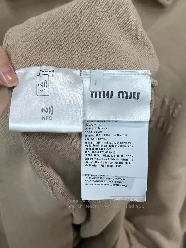 Miu Miu Miu Miu Long Sleeve Logo Embroidered Shirt. Size US L / EU 52-54 / 3 - 4 Thumbnail