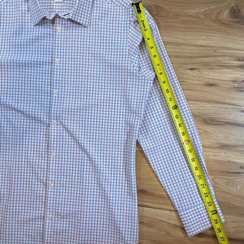 No Fear Mizzen+Main Men’s M Trim Plaid Performance Shirt Size US M / EU 48-50 / 2 - 6 Thumbnail