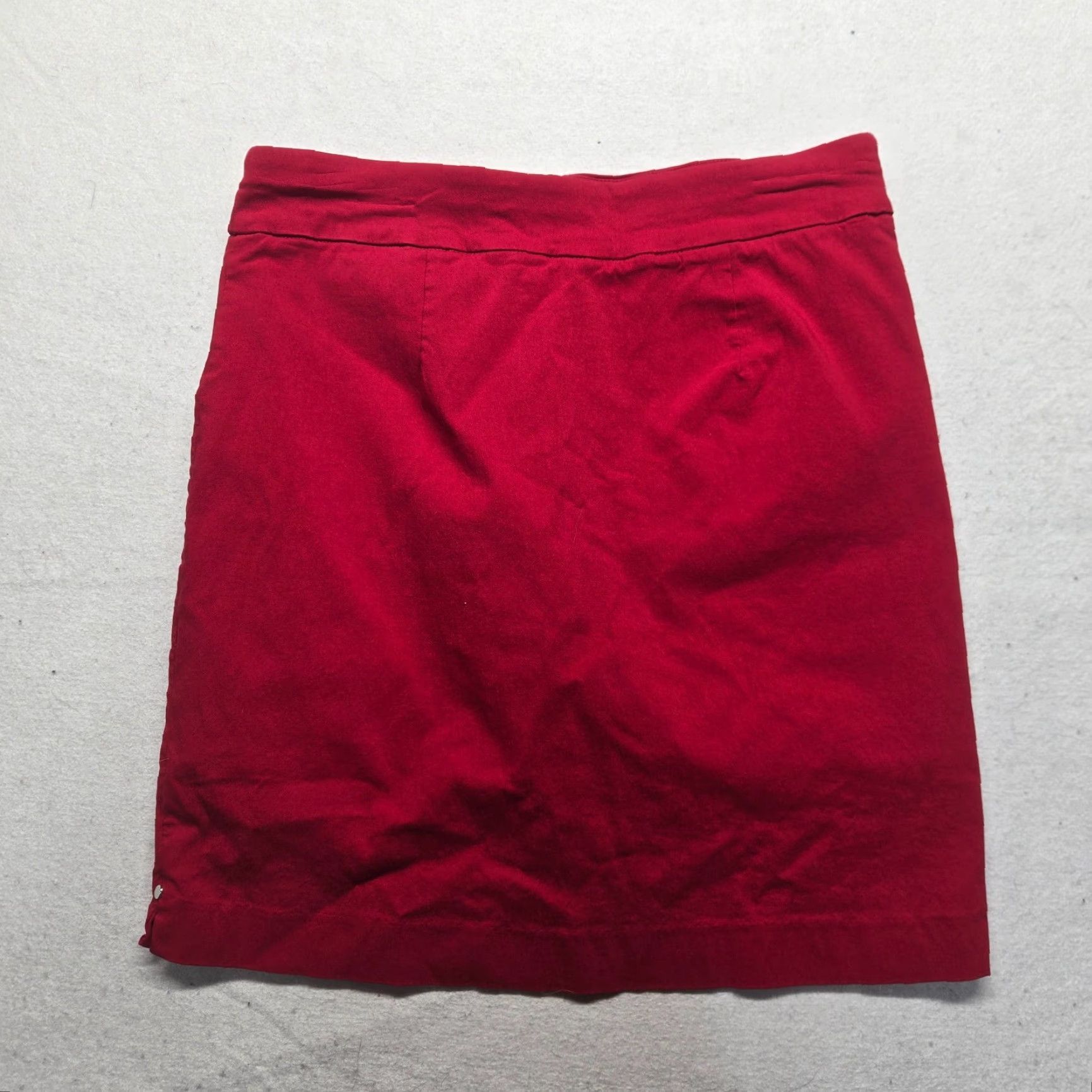 Vintage Kim Rogers Solid Red Midi Skirt Women’s Size 12 Adult Size 34" / US 12 / IT 48 - 6 Thumbnail
