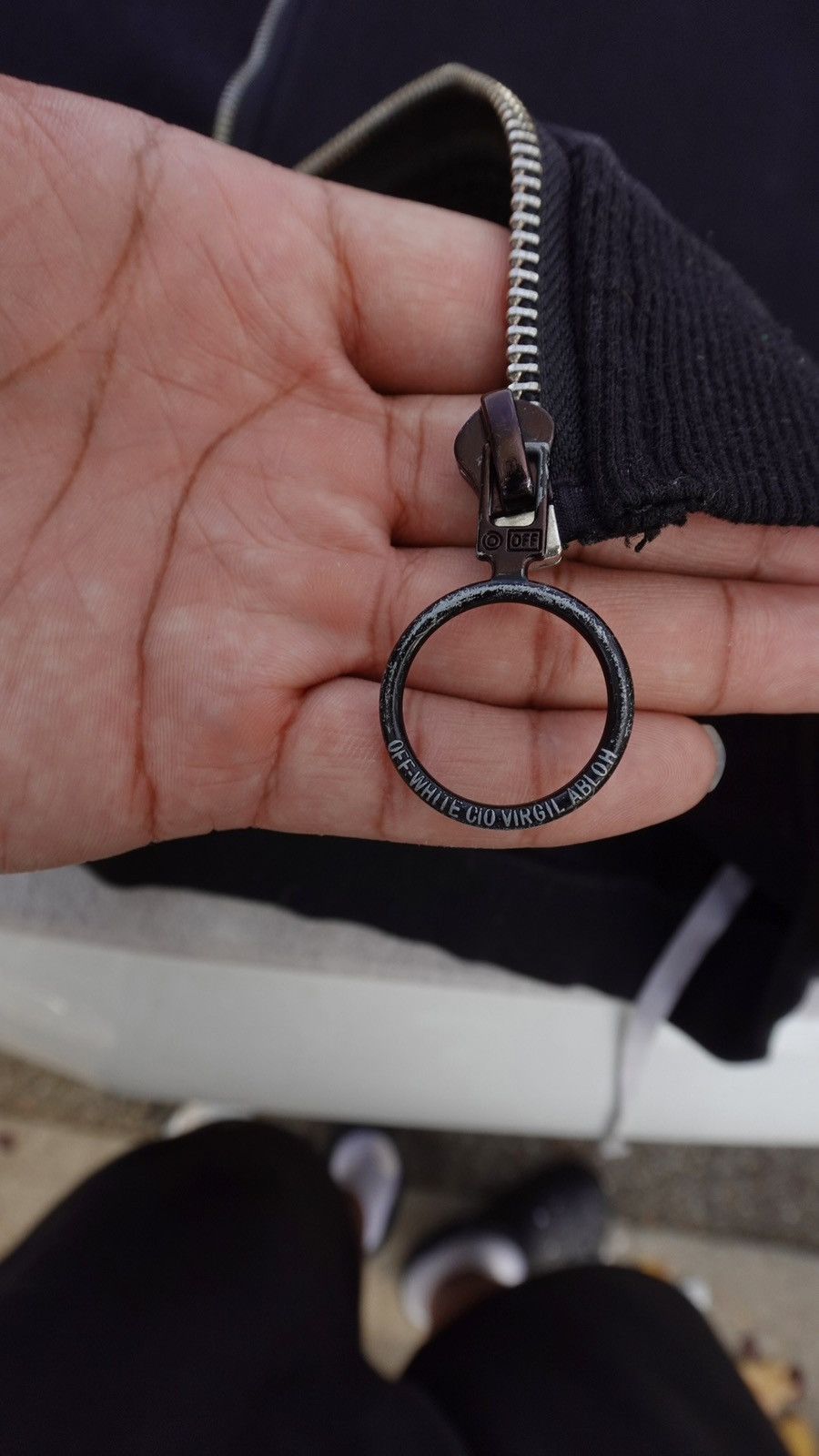 Off-White OFF-WHITE Gold Tape Arrow Zip Hoodie ⚫️✨ Size US M / EU 48-50 / 2 - 3 Thumbnail