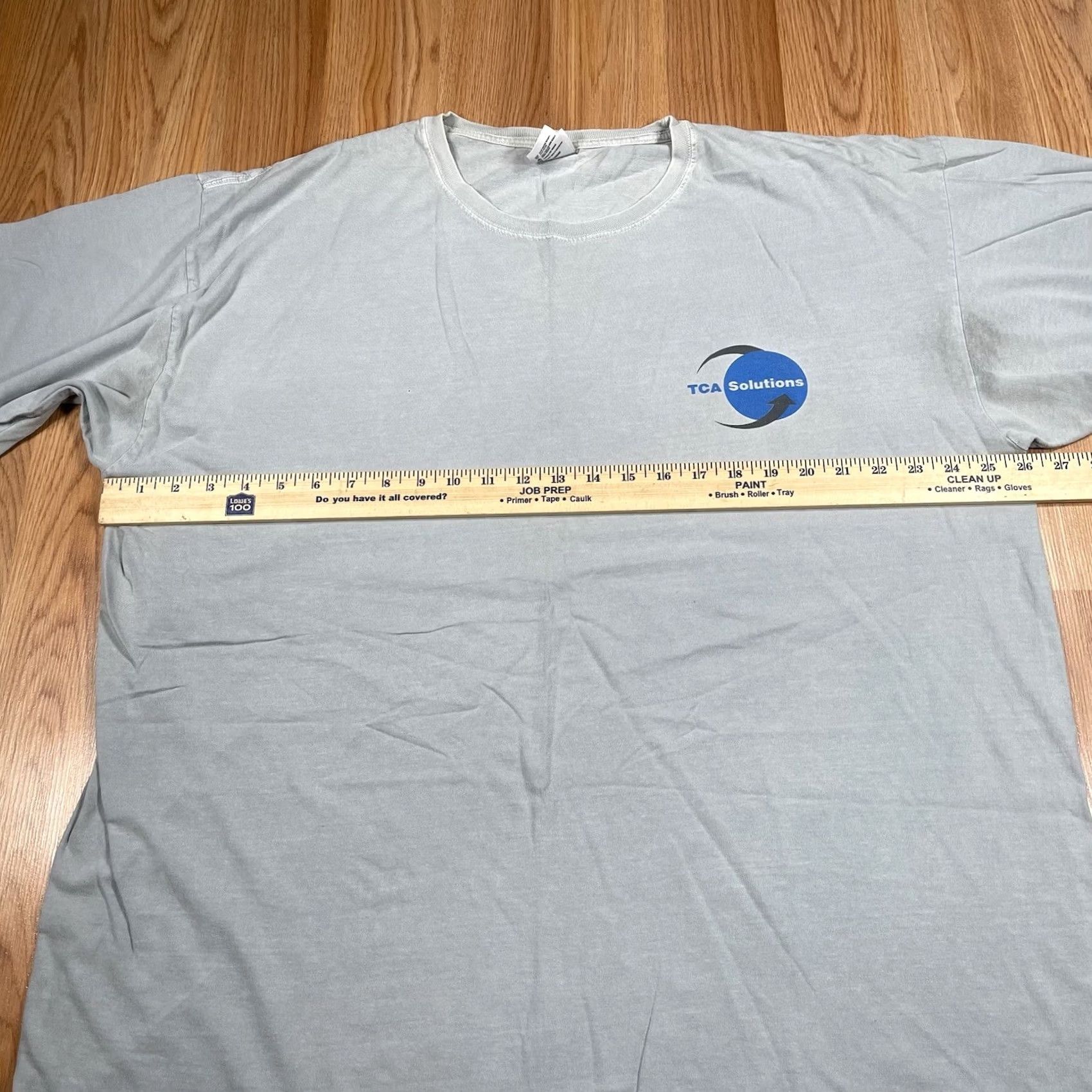 Vintage Authentic Pigment T-Shirt Mens 2X Gray CrewNeck Short Sleeve Cotton Knit Logo Regular? Size US XXL / EU 58 / 5 - 5 Thumbnail