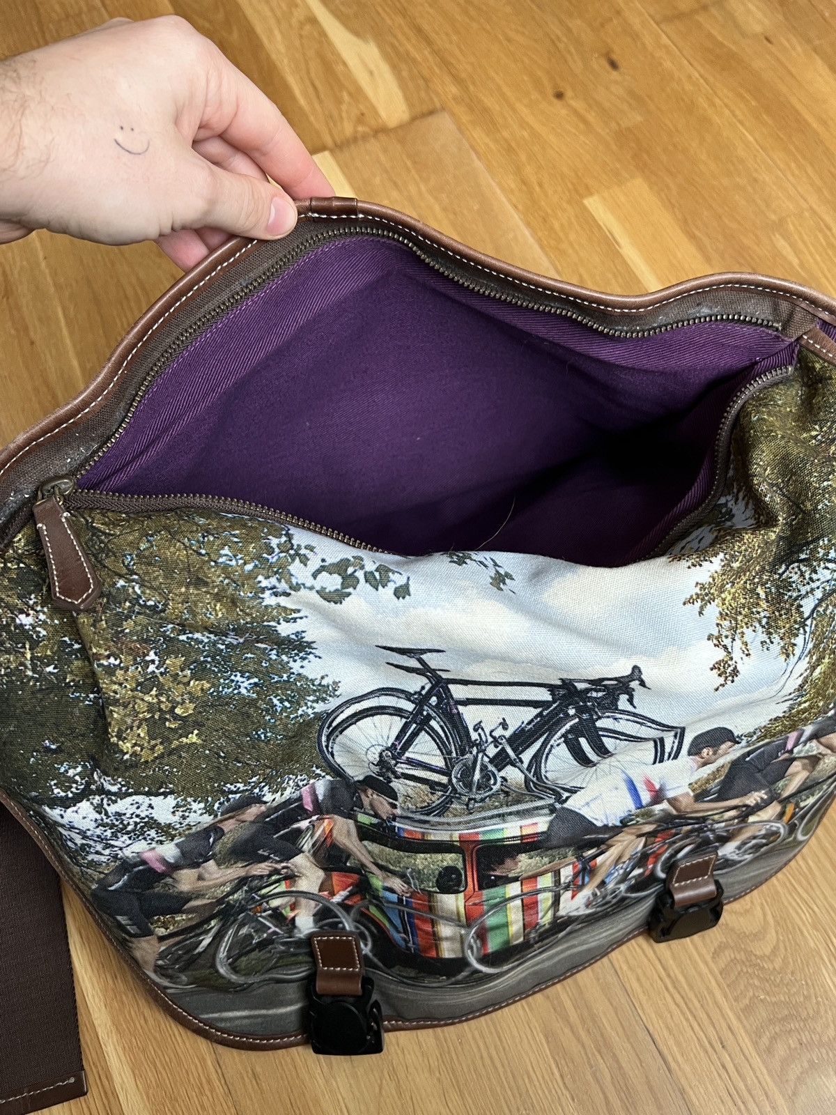 Paul Smith Paul Smith Mini Car &Rapha Cycling Team Cotton Leather Bag Size ONE SIZE - 13 Thumbnail