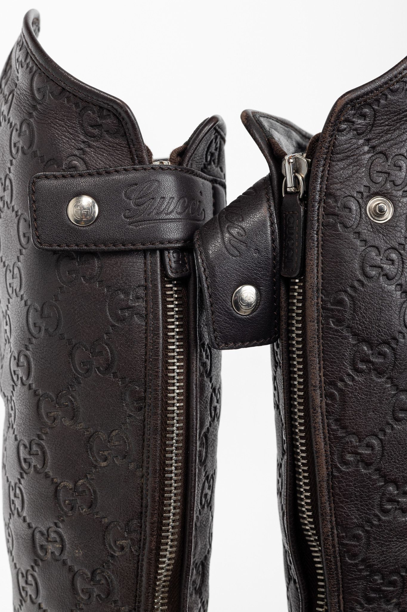 Gucci Gucci Maud Soft Guccissima Leather Knee-High Riding Boots Size US 8 / IT 38 - 10 Thumbnail