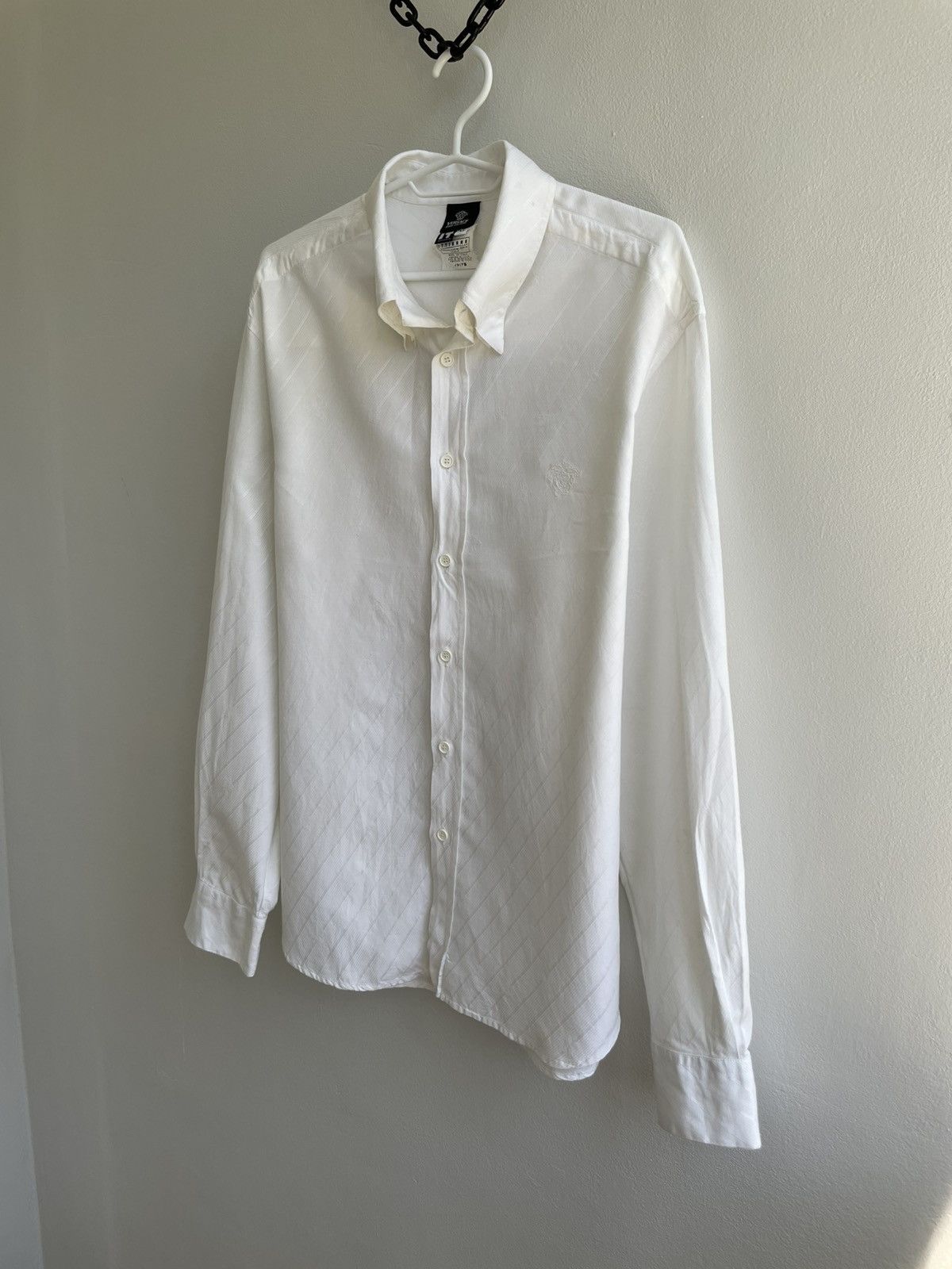 Versace Versace Monogram Vintage Button Up Shirt Size US XL / EU 56 / 4 - 2 Thumbnail