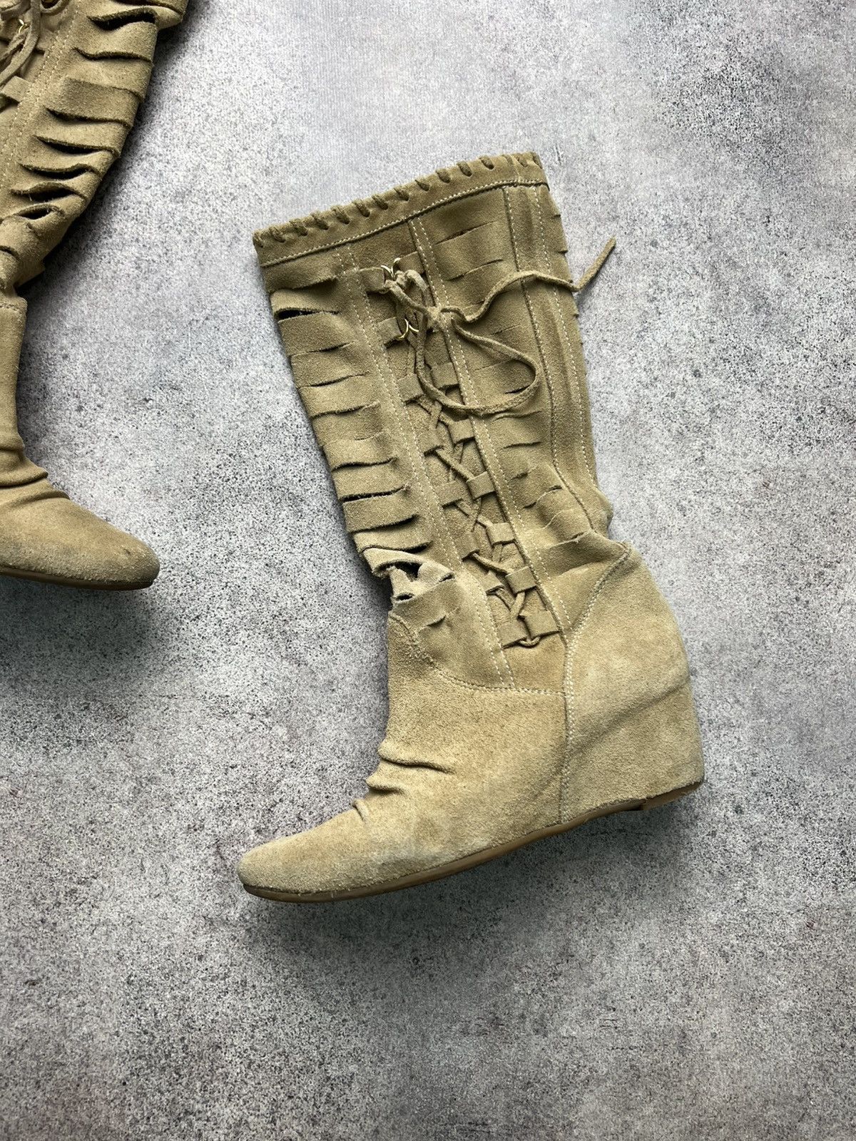 Miss Sixty Killah Miss Sixty high knee wedge boots Size US 6 / IT 36 - 3 Thumbnail