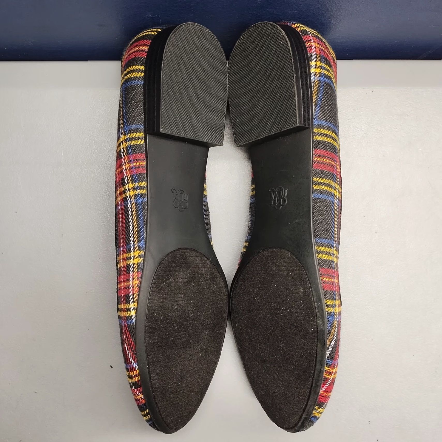 Vintage Rock & Republic Ballet Flats Womens US 9.5M Multi Plaid Embroidered Logo Slip On Ballet Flat Size US 10 / IT 40 - 8 Thumbnail
