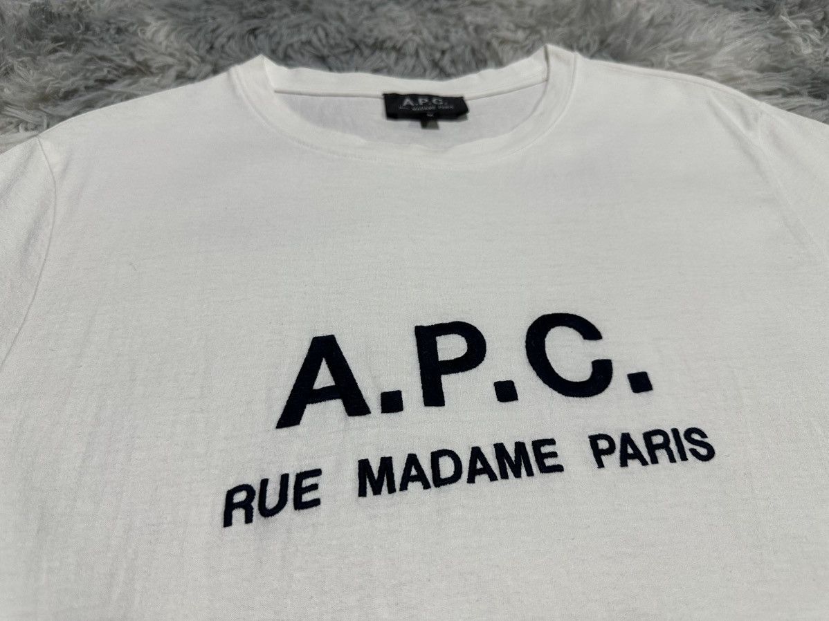 A.P.C. 🔥Vintage A.P.C. Shirt White Embroidered Logo Size US M / EU 48-50 / 2 - 1 Thumbnail