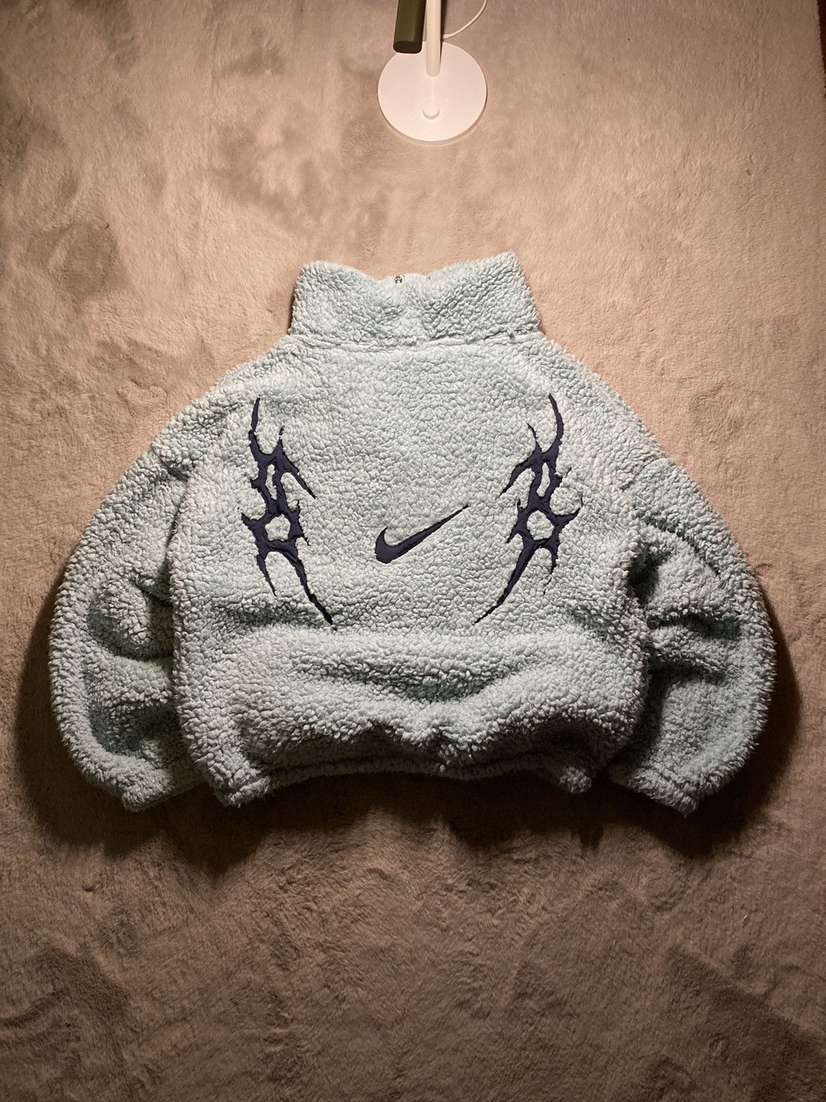 Nike × Vintage ⛩️Nike 1/3zip custom fleece vintage y2k big logo neotrible ⛩️ Size US L / EU 52-54 / 3 - 2 Thumbnail