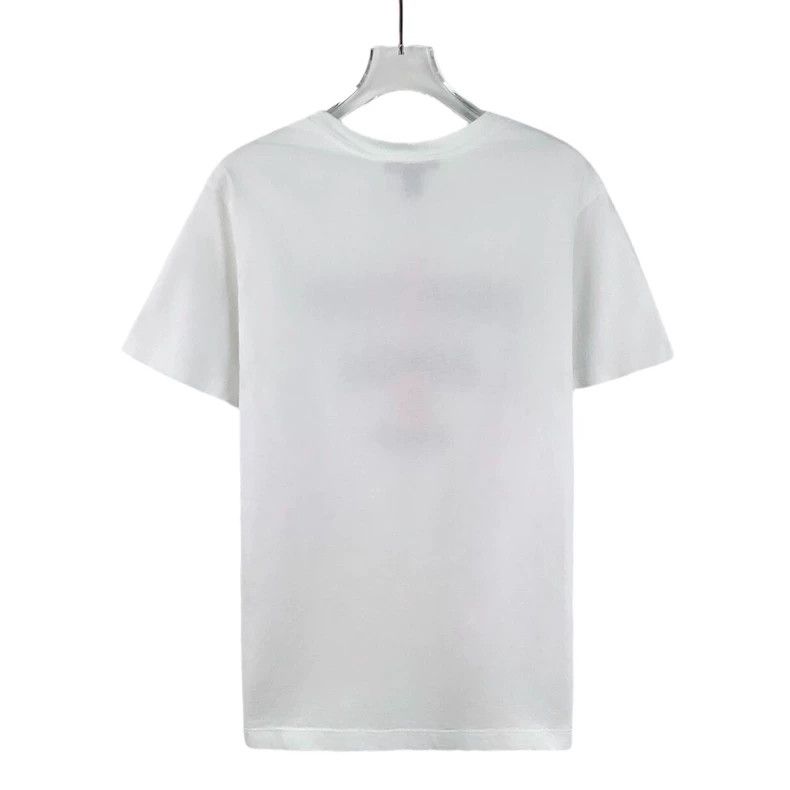 Louis Vuitton Louis Vuitton White Chain Badge Printed Cotton Crew Neck S Size L / US 10 / IT 46 - 2 Thumbnail