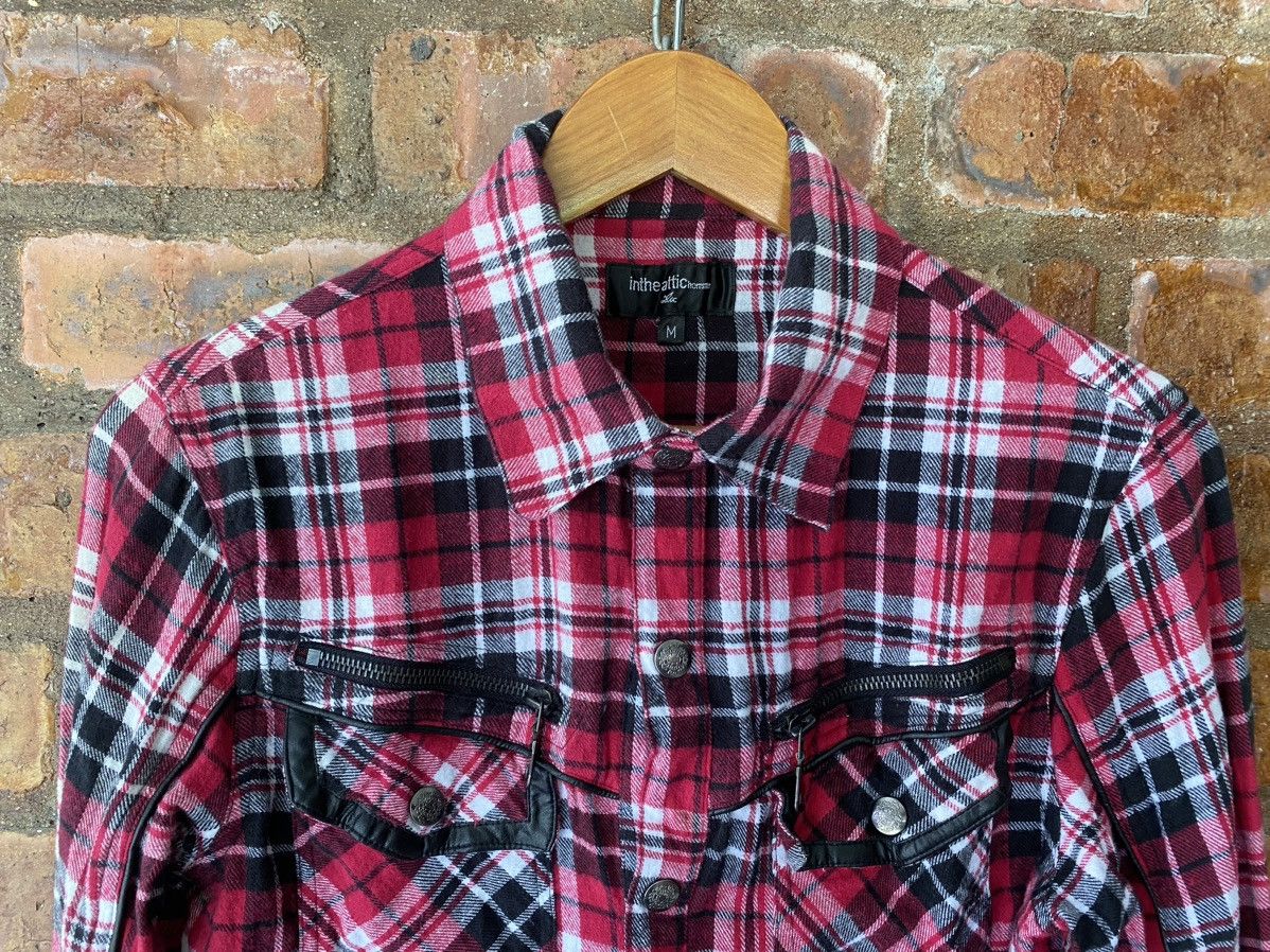 In The Attic × Japanese Brand × PPFM Iconic Red checked punk zipper Size US S / EU 44-46 / 1 - 3 Thumbnail