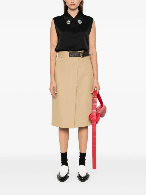 Jil Sander o1y1025 Sleeveless Blouse in Black Size L / US 10 / IT 46 - 4 Thumbnail