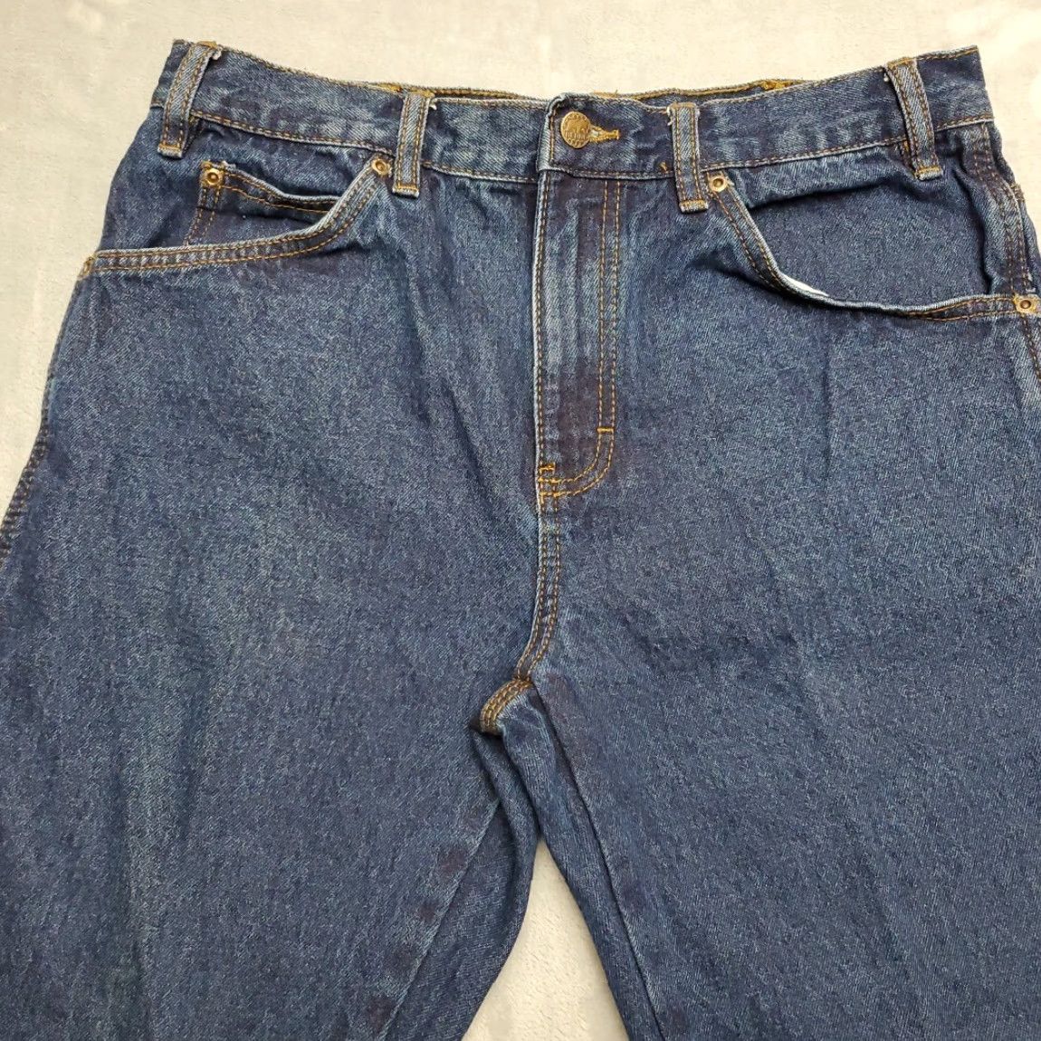 Vintage Berne Jeans Mens 34x30 Blue Denim 100% Cotton Workwear Work Casual Twill Pants Jeans Mens 34 Blue Denim 100% Cotton Workwear Twill Pants Size US 34 / EU 50 - 3 Thumbnail