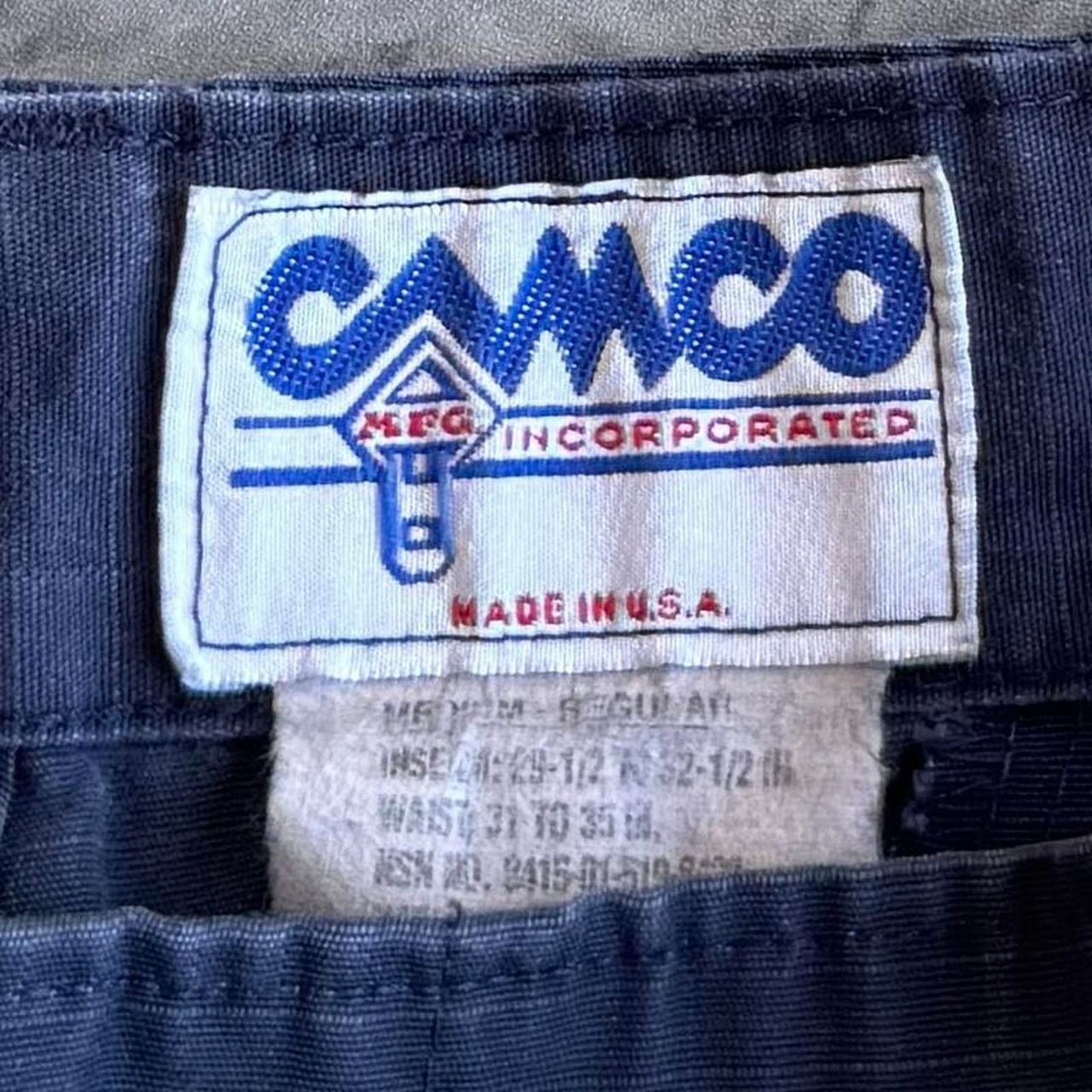 Vintage Vintage Y2K Faded Navy Made In USA Baggy Opium Cargo Pants Size US 33 - 3 Thumbnail