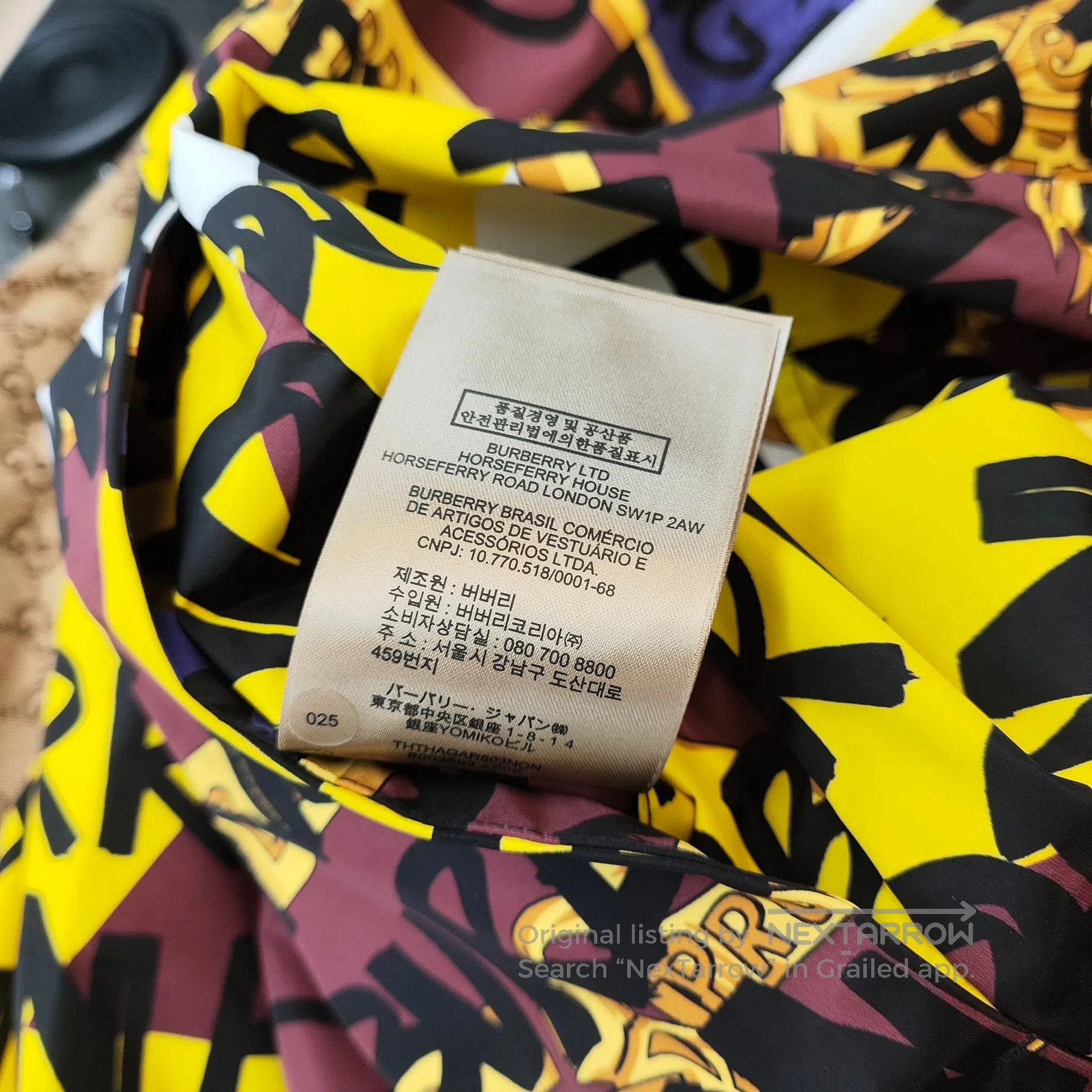 Burberry Burberry Yellow logo bullet jacket| Size US L / EU 52-54 / 3 - 6 Thumbnail