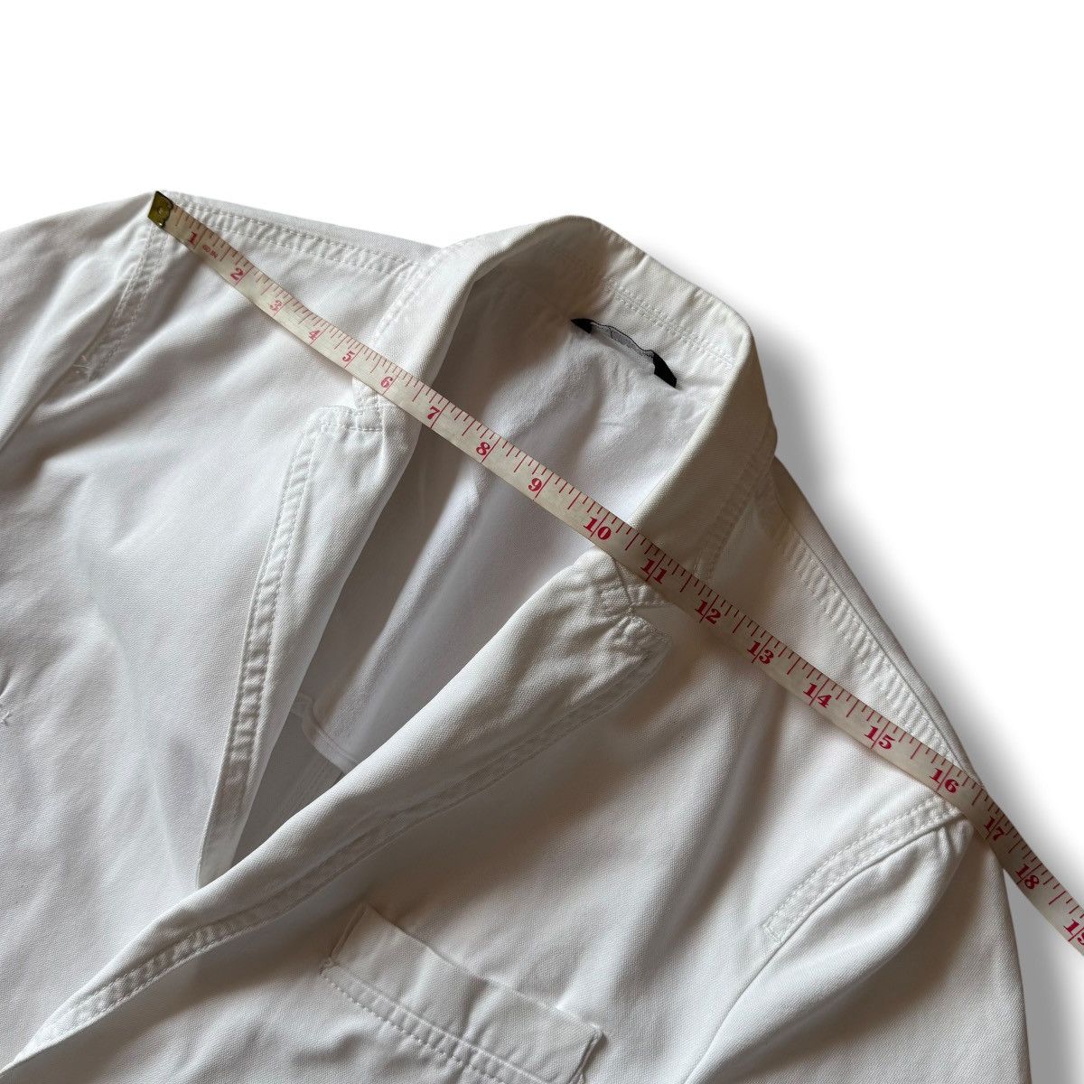 Dolce & Gabbana Dolce & Gabbana White Cotton Single Breast Coat Size 46S - 18 Thumbnail