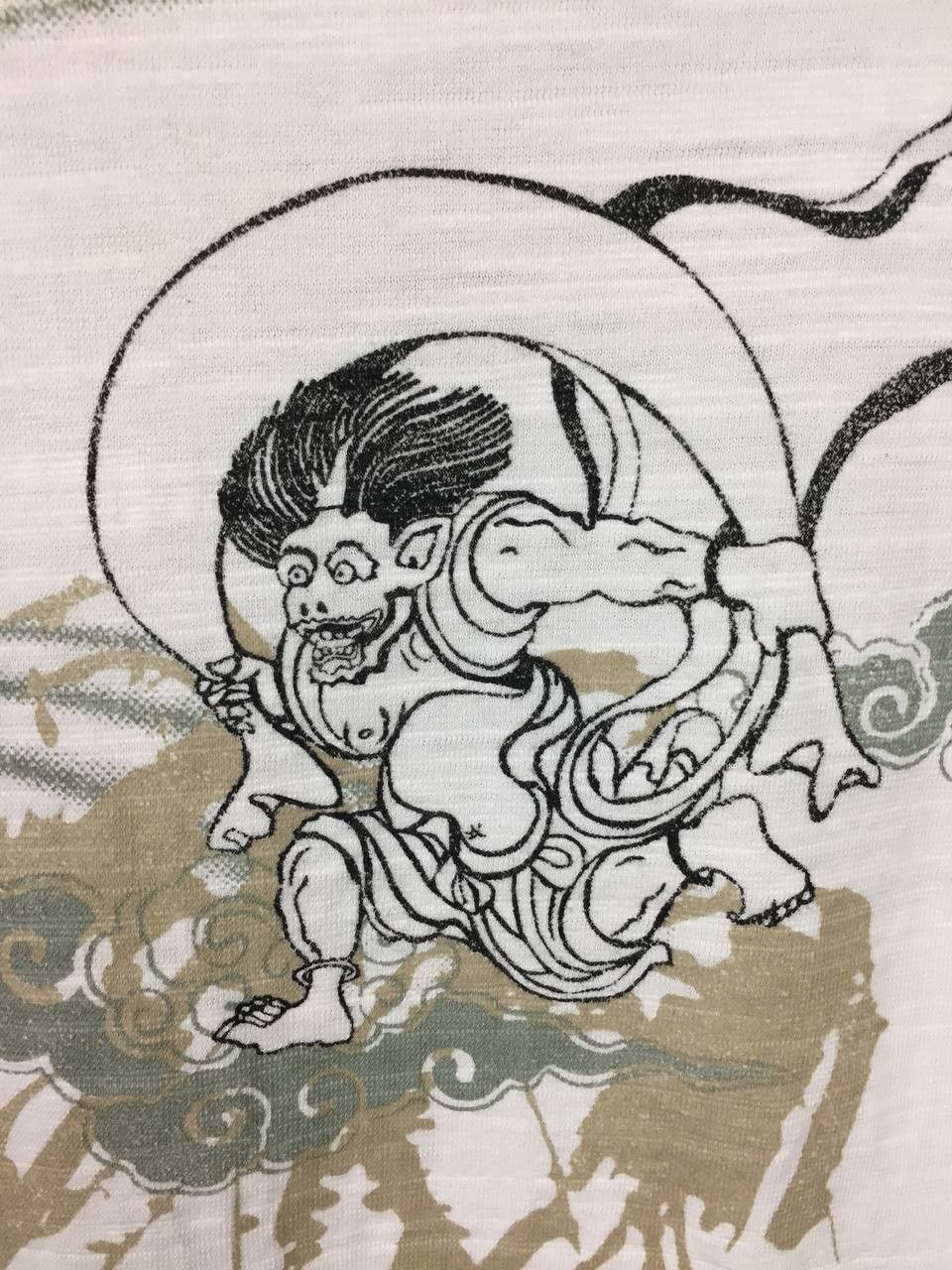 Japanese Brand Japanese Sukajan-Style Fujin Raijin Japan Mythological Tee Size US L / EU 52-54 / 3 - 5 Thumbnail