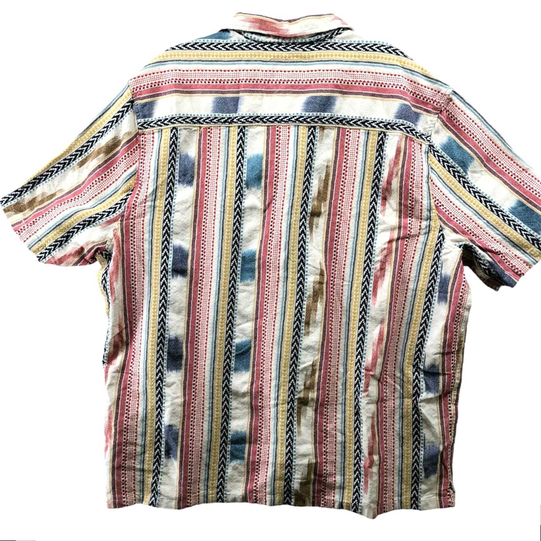 Primark Primark Shirt Mens 2XL Beige Short Sleeve Button-Up Woven Floral Hawaiian Tropical Coastal Resort Size US XXL / EU 58 / 5 - 2 Thumbnail