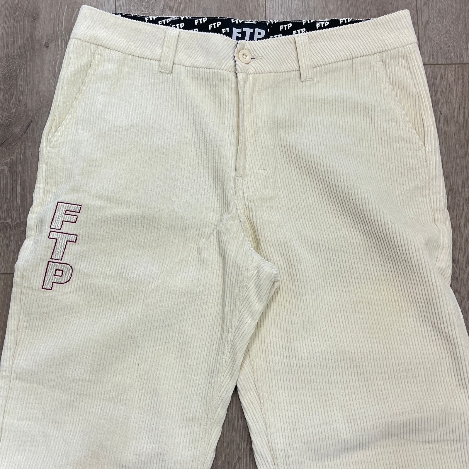 Fuck The Population SS22 FTP Corduroy Chino Pant Cream SIZE 34 B7 Size US 34 / EU 50 - 2 Thumbnail