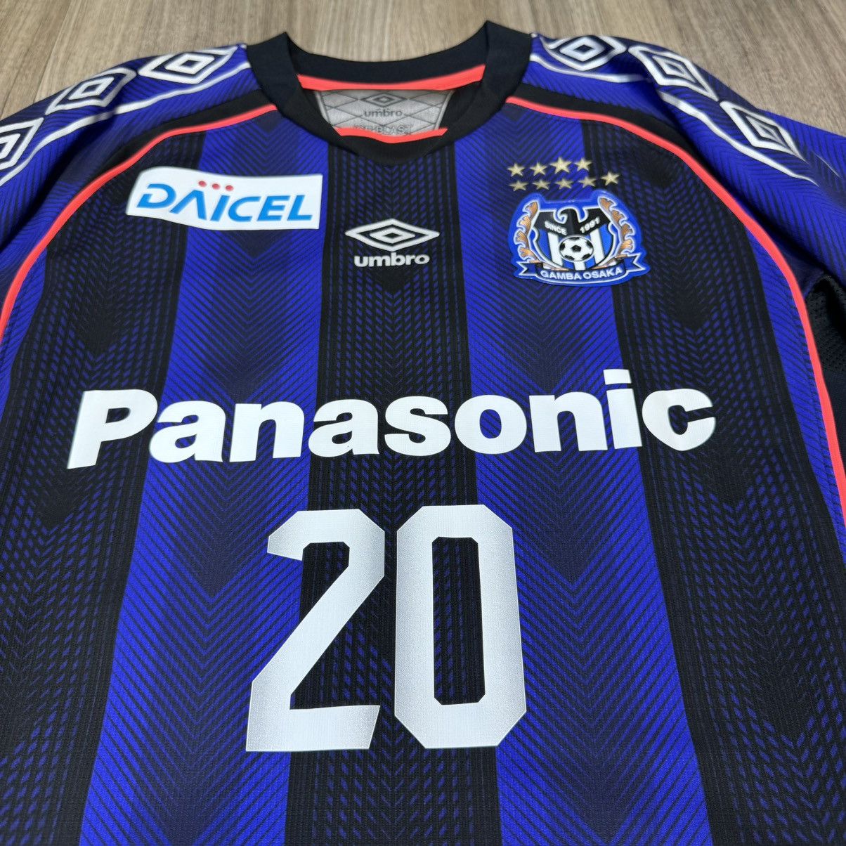 Japanese Brand × Umbro Osaka Gamba 2018 player issue home shirt #20 Nagasawa Size US L / EU 52-54 / 3 - 3 Thumbnail