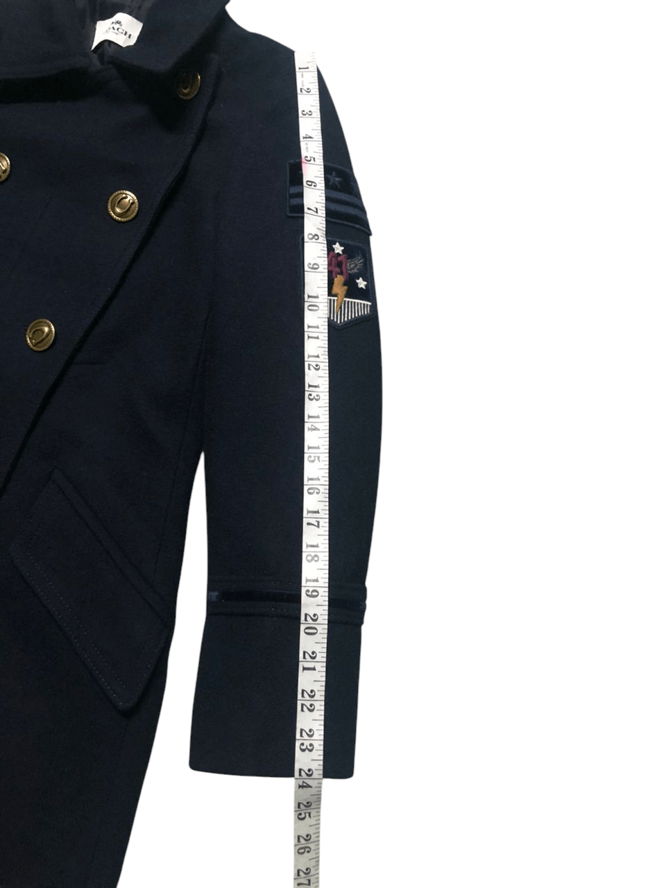 Coach Coach Wool Coat Navy Blue Double Breasted Size S / US 4 / IT 40 - 25 Thumbnail