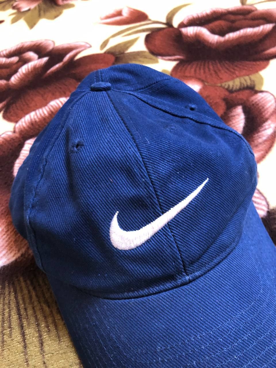 Nike Nike Hat Cap Snap Back Blue White Swoosh Logo Size ONE SIZE - 5 Thumbnail