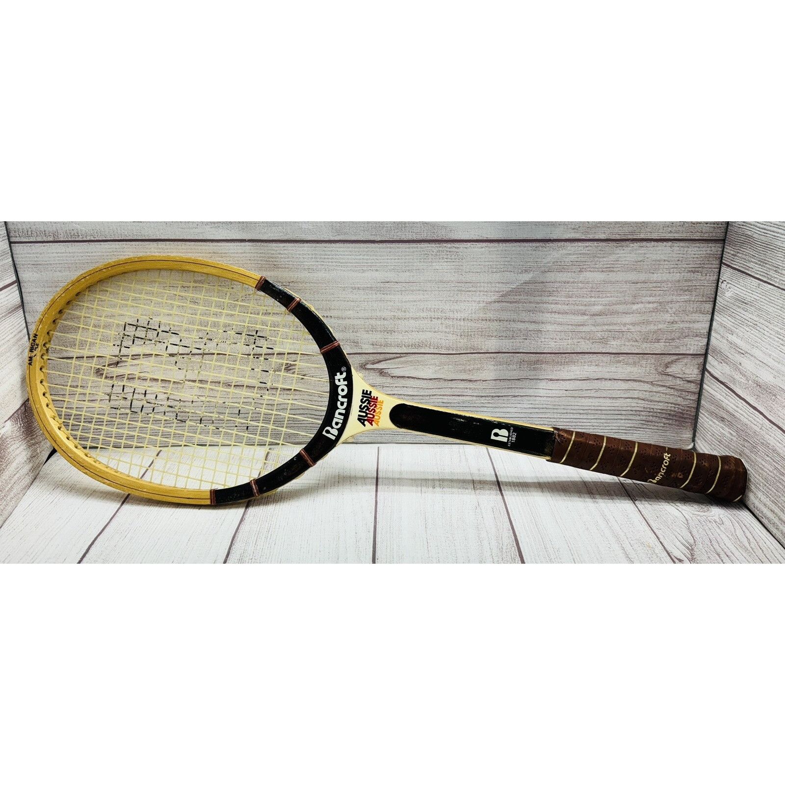 Other Vintage Bancroft Aussie Wooden Tennis Racket 27 inches Long Size ONE SIZE - 4 Thumbnail