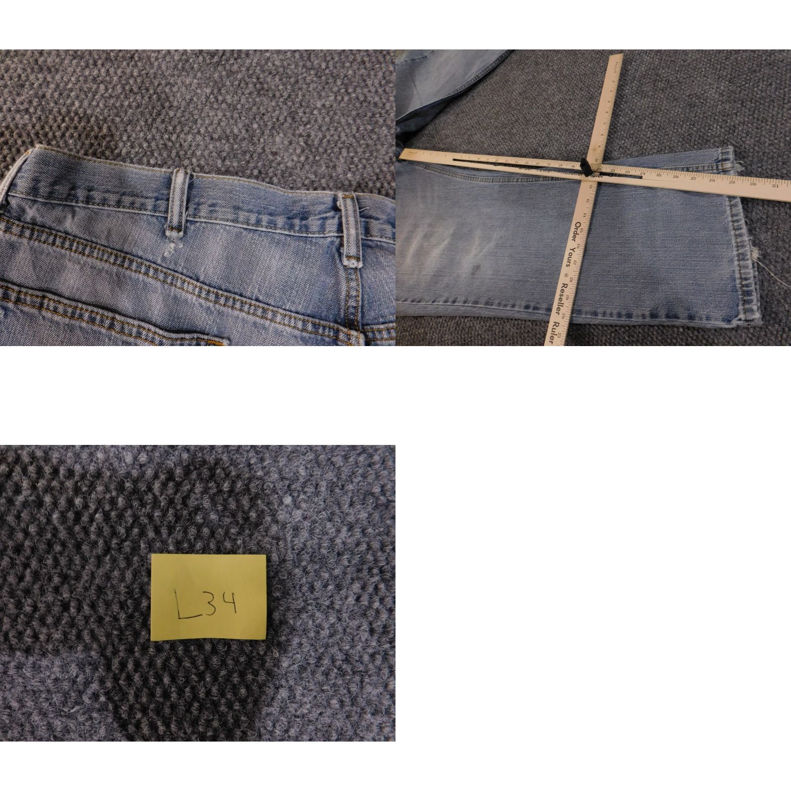 Levi's Levi's 559 Jeans Relaxed Straight Men 42x30 Light Blue Denim Distressed Jeans Men Size US 42 / EU 58 - 9 Thumbnail