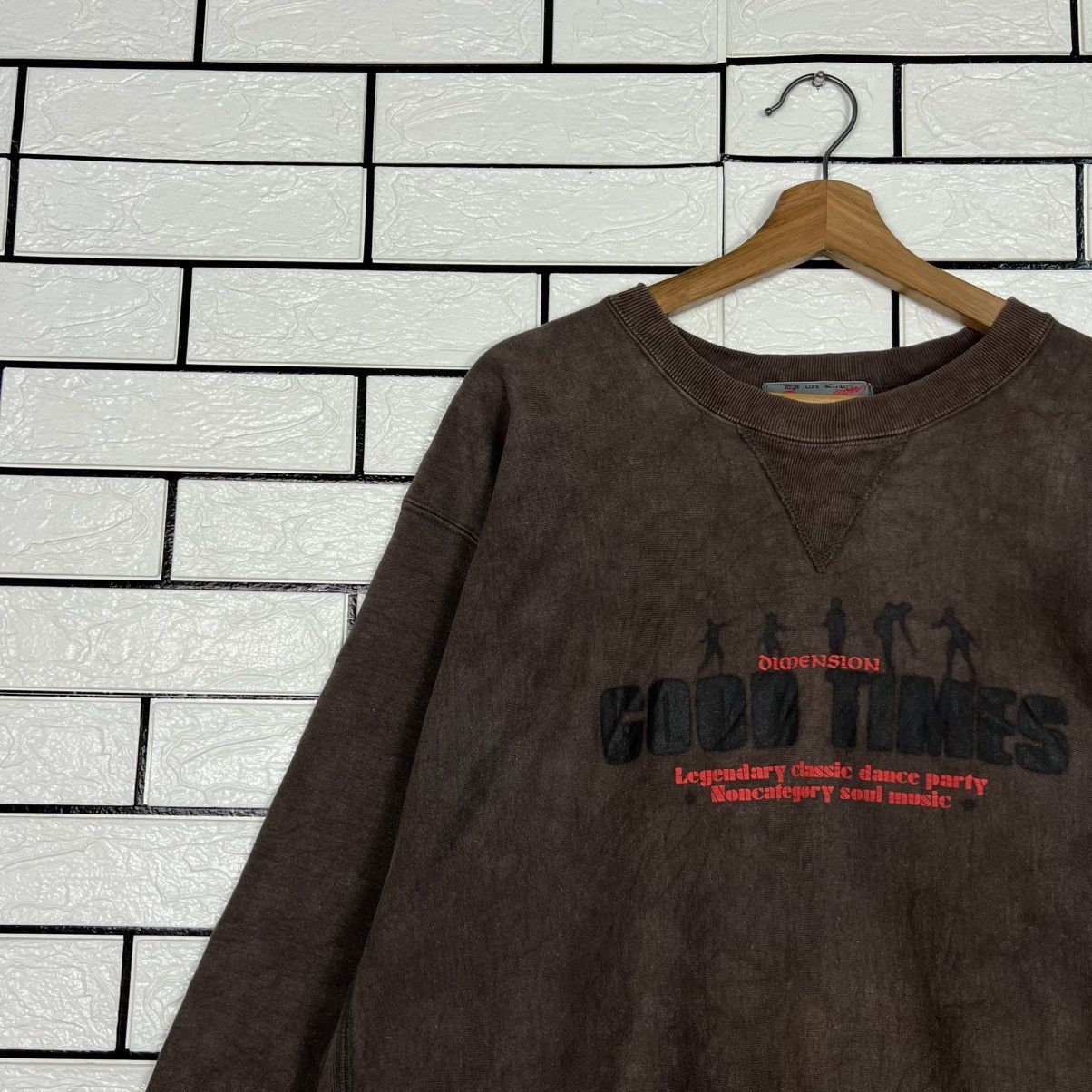 Japanese Brand DIMENSION GOOD TIMES Classic Dance Sweatshirt #4174-C191 Size US XL / EU 56 / 4 - 4 Thumbnail