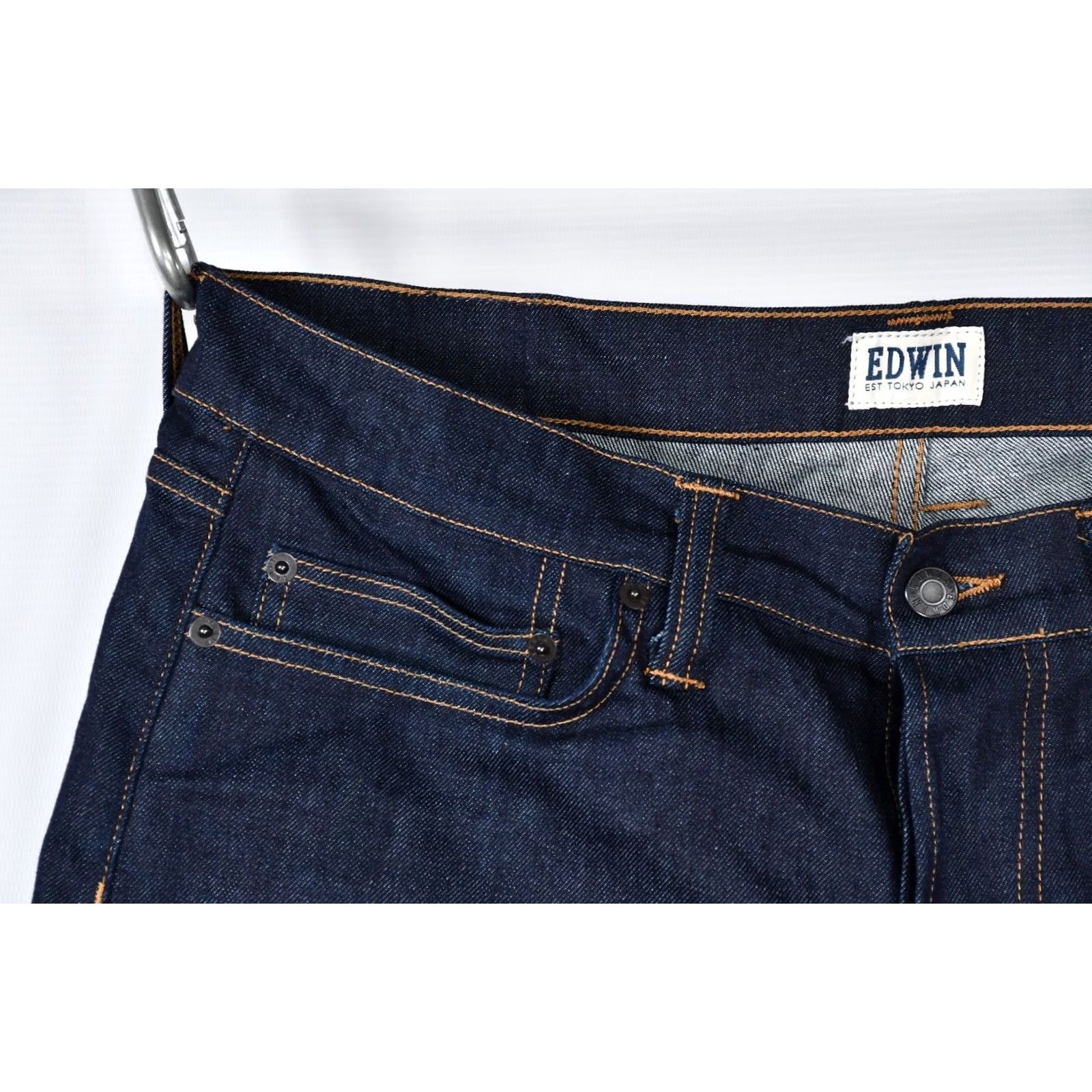 Edwin Edwin Jeans ED-75 Slim Tapered Black Men W34/L34 Binary? Size US 34 / EU 50 - 5 Thumbnail