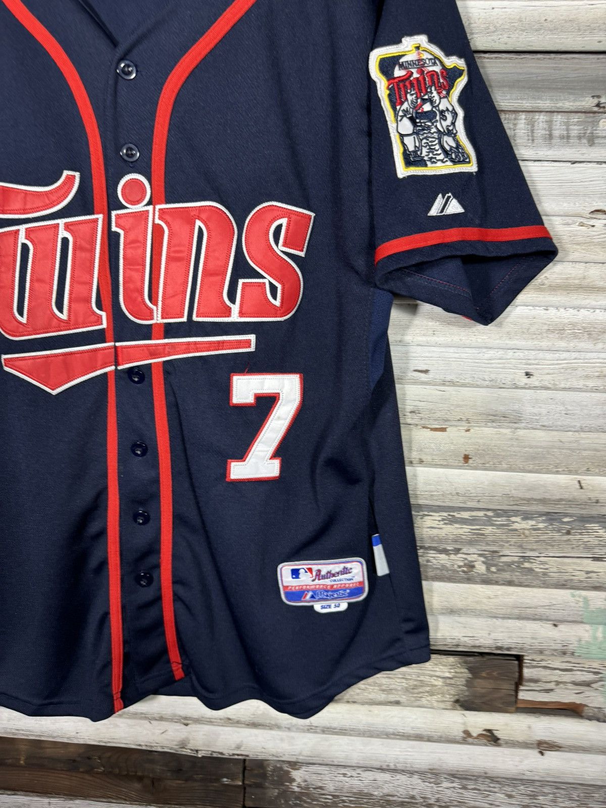 Majestic Minnesota Twins Majestic Authentic Joe Mauer Jersey 2010 Size US XL / EU 56 / 4 - 2 Thumbnail