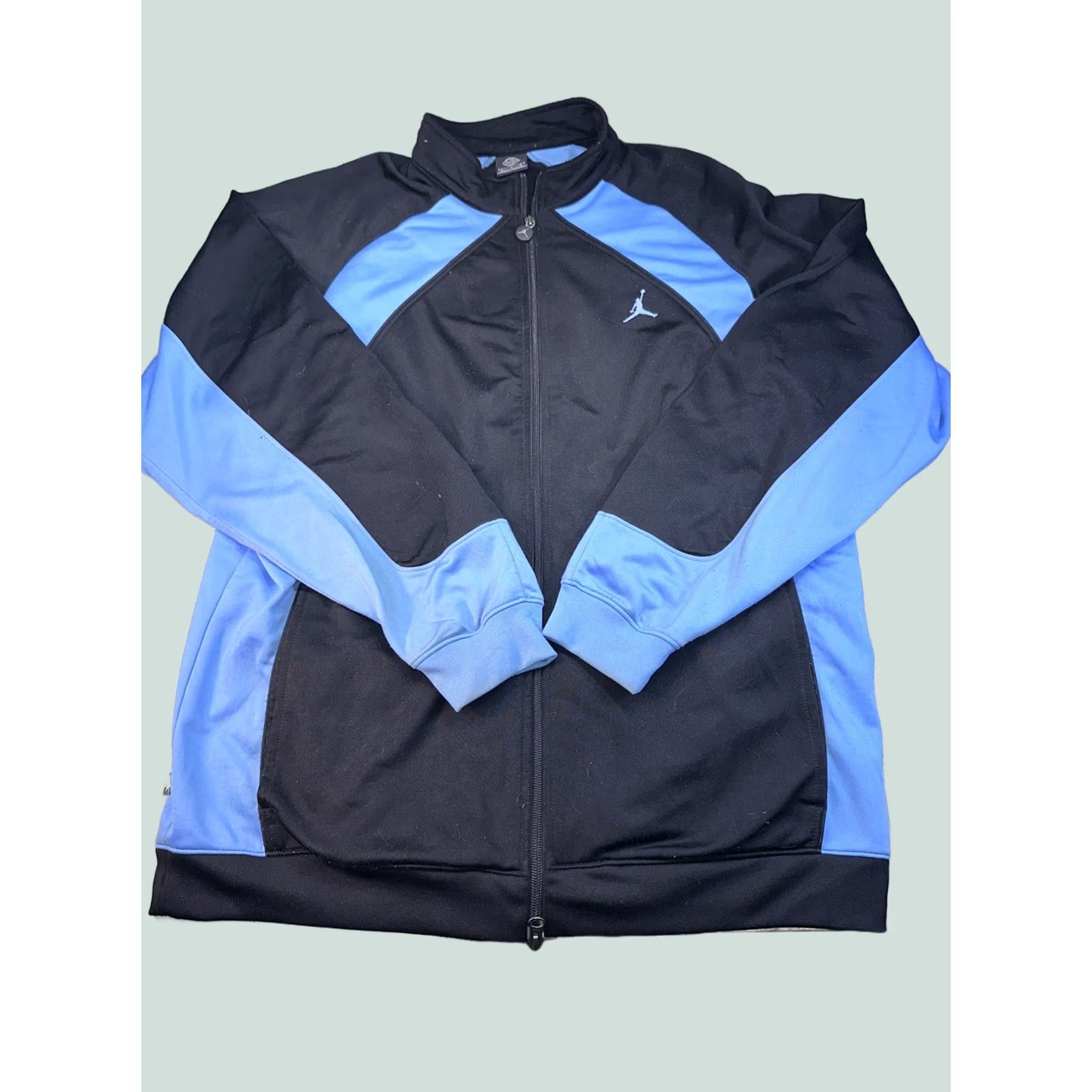 Jordan Brand VINTAGE Jordan Jumpman Basketball Jacket Mens L Black Blue Track Size US L / EU 52-54 / 3 - 1 Thumbnail