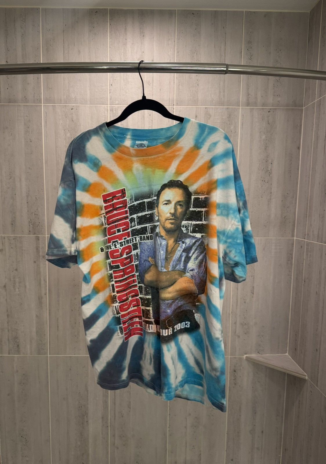 Delta Rare 2003 Bruce Springsteen E Street Band Tie-Dye Tour Tee Size US XL / EU 56 / 4 - 1 Thumbnail